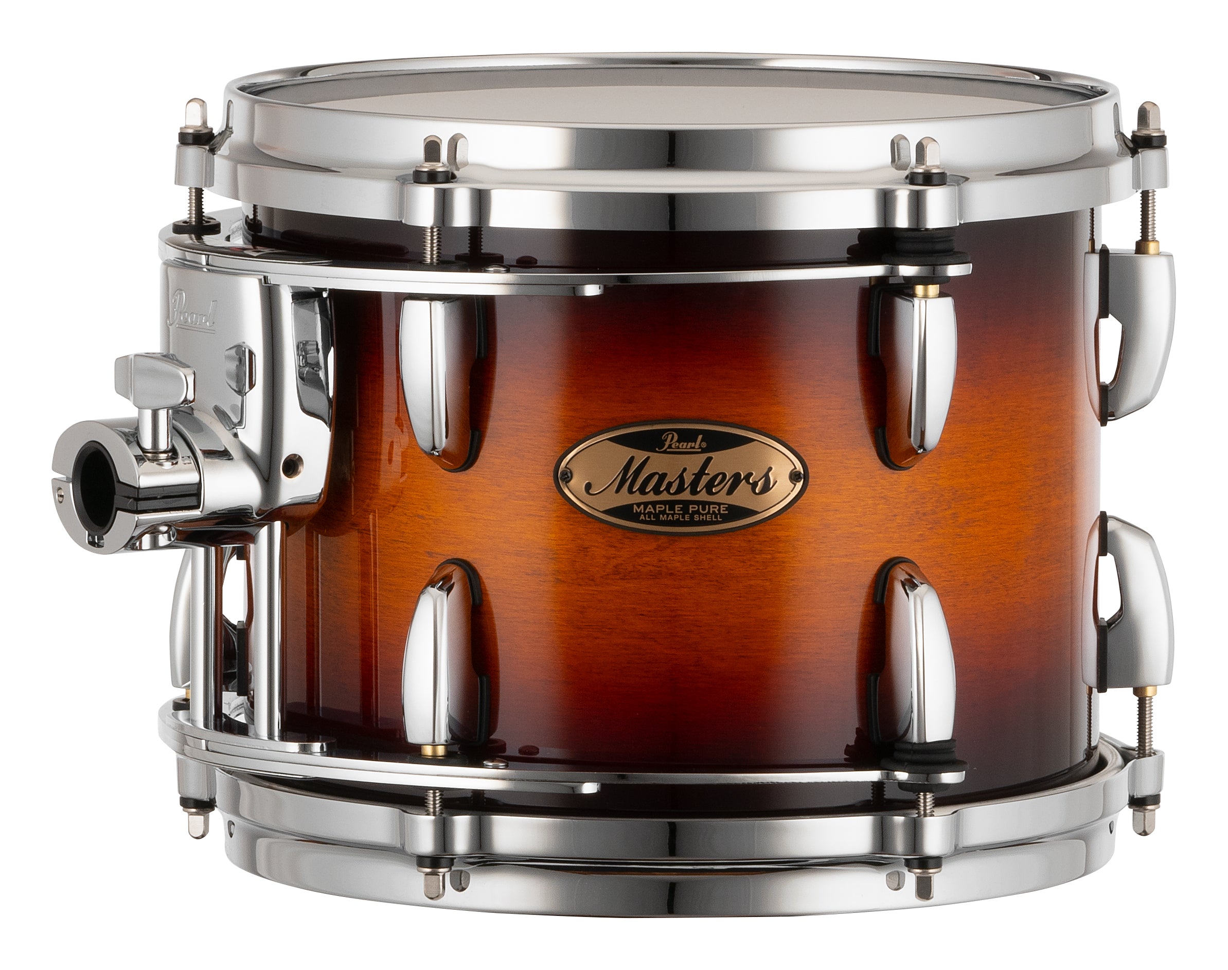 Pearl Masters Maple Pure 10"x8" Tom - R2 Air Tom Suspension System w/Standard Bracket  VINTAGE TOBACCO BURST MP4P1008TS/C342