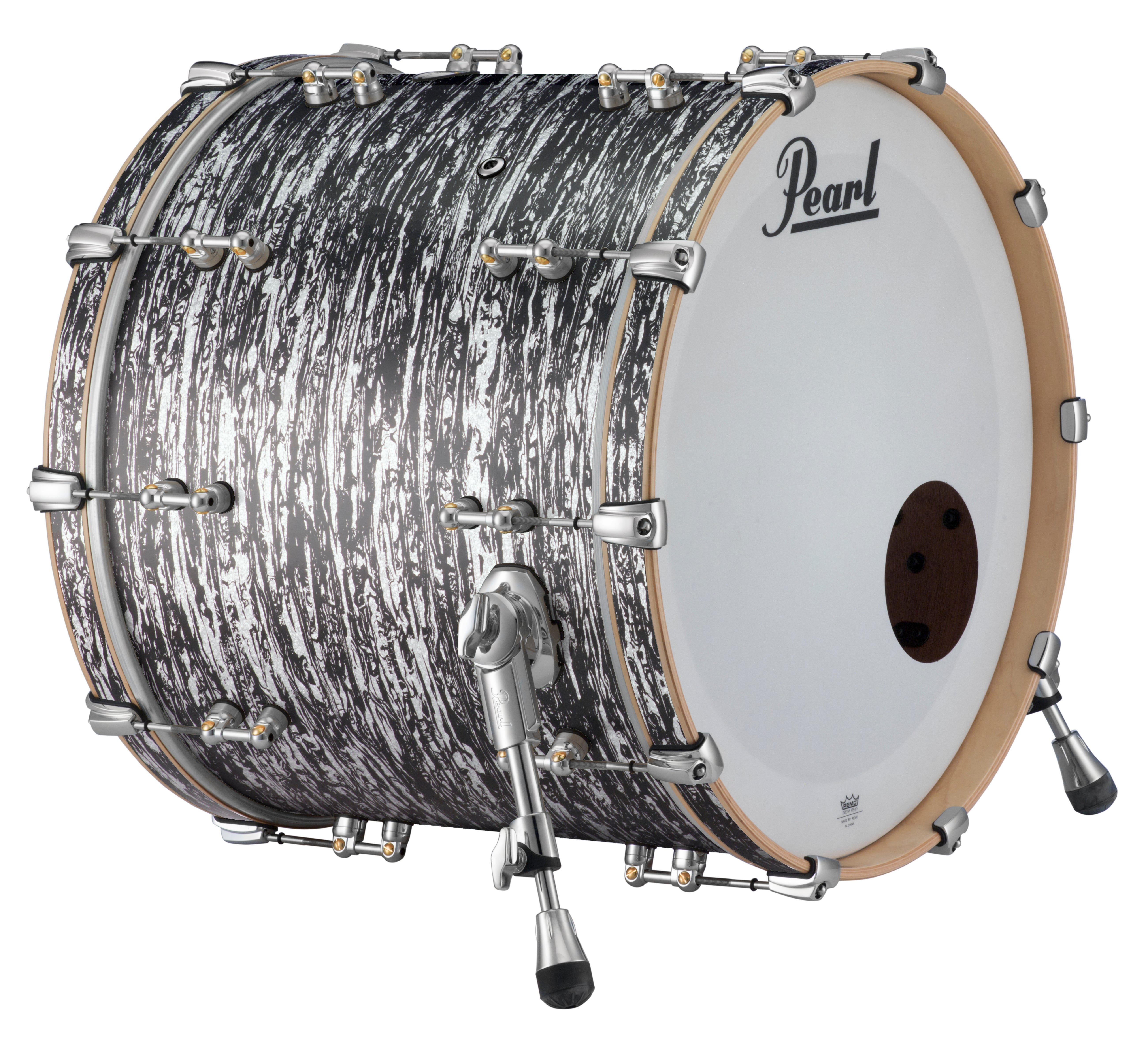 Pearl Music City Custom Reference Pure 22"x18" Bass Drum BLACK OYSTER GLITTER RFP2218BX/C412