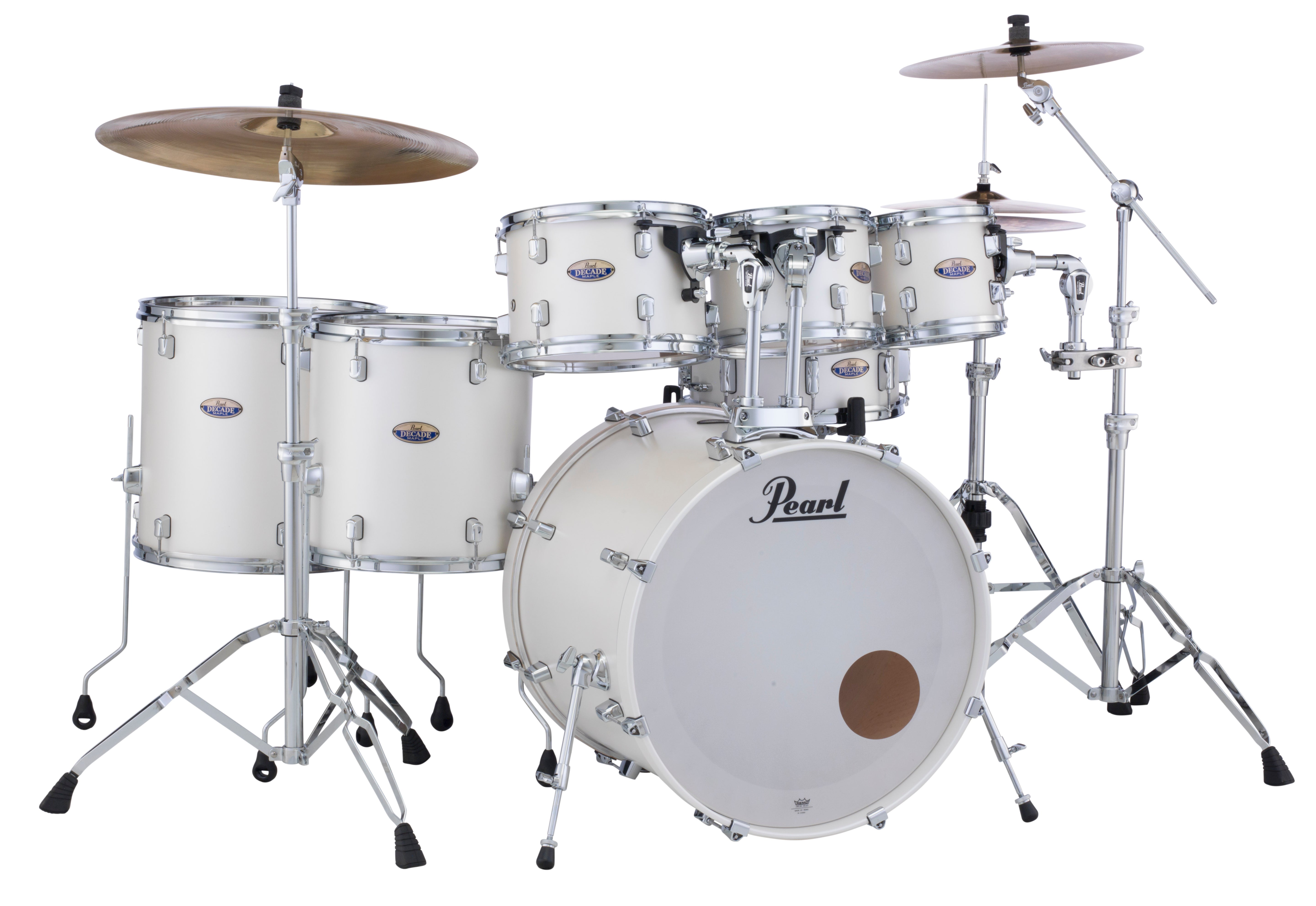 pearl klapprad Pearl Decade Maple 7-pc. Shell Pack WHITE SATIN PEARL DMP927SP/C229 – Maxwell's House of Music