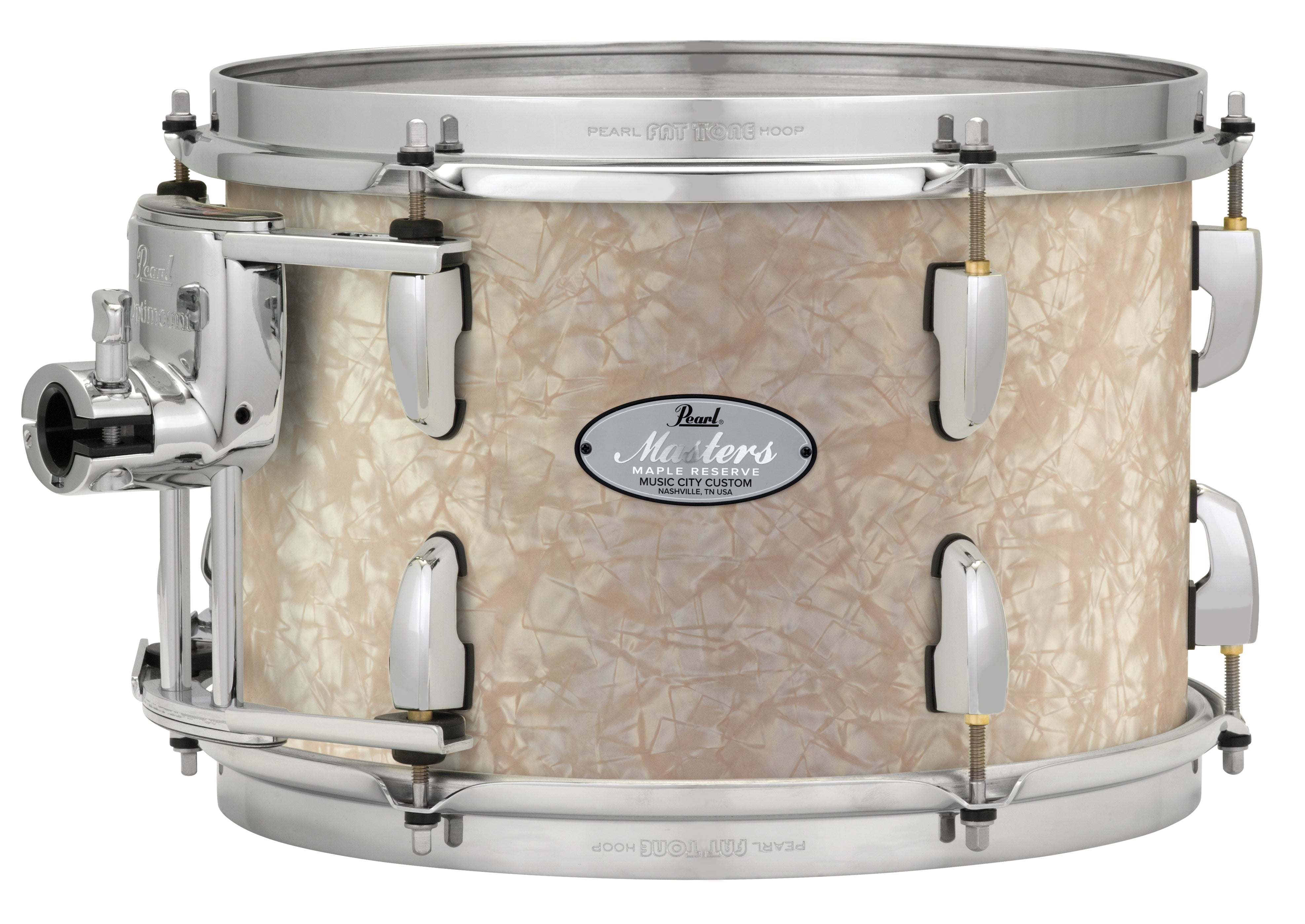 Pearl Music City Custom 10"x9" Masters Maple Reserve Series Tom w/optimount NICOTINE WHITE MARINE PEARL MRV1009T/C405
