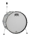 Pearl PRESIDENT SERIES DELUXE 26X14 BASS DRUM, #450 SILVER SPARKLE SILVER SPARKLE PSD2614BCX/C450