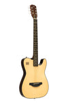 J.N GUITARS Electric solid body folk guitar with cutaway, natural-coloured EW3000CN