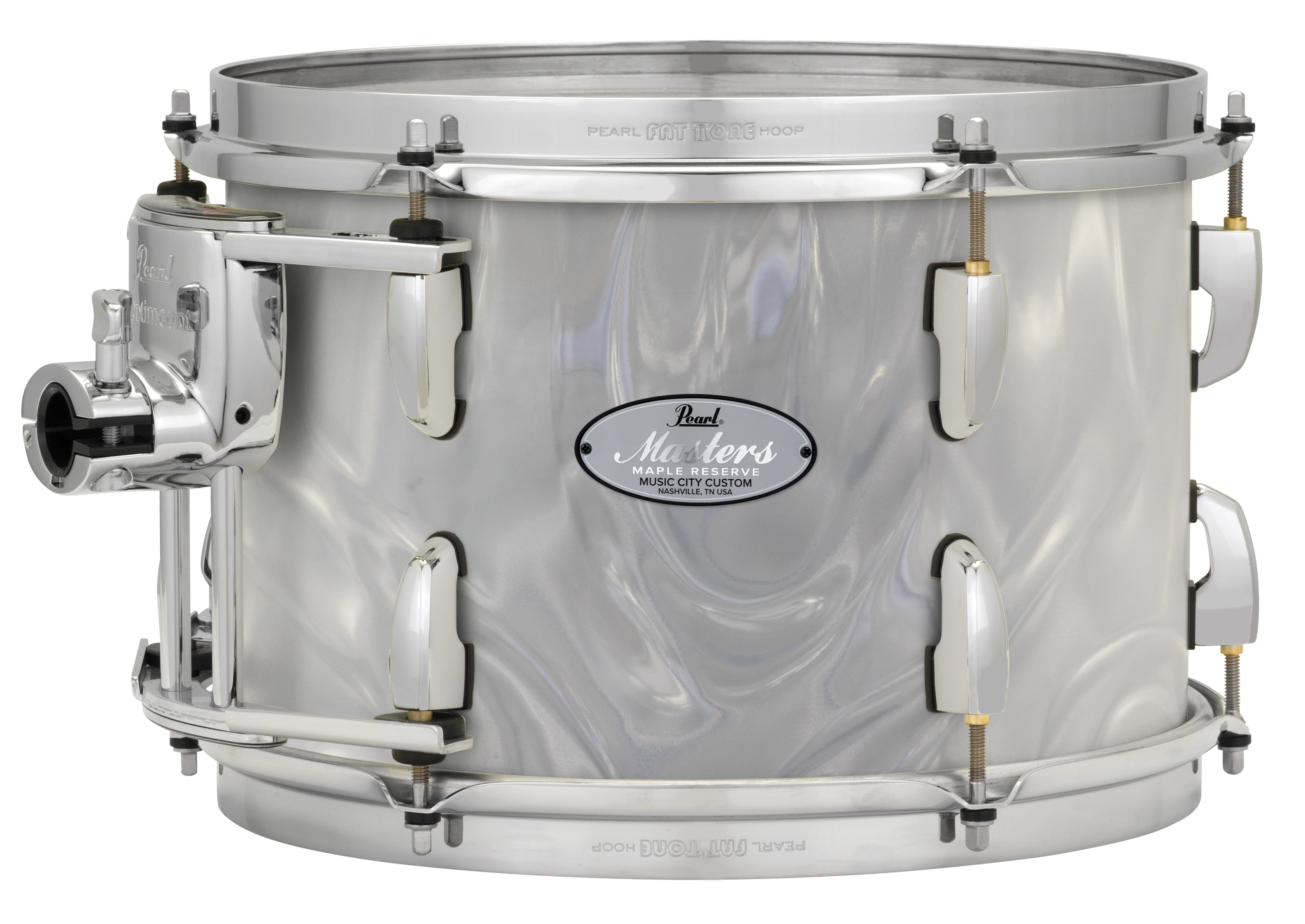 Pearl Music City Custom 10"x9" Masters Maple Reserve Series Tom w/optimount WHITE SATIN MOIRE MRV1009T/C722