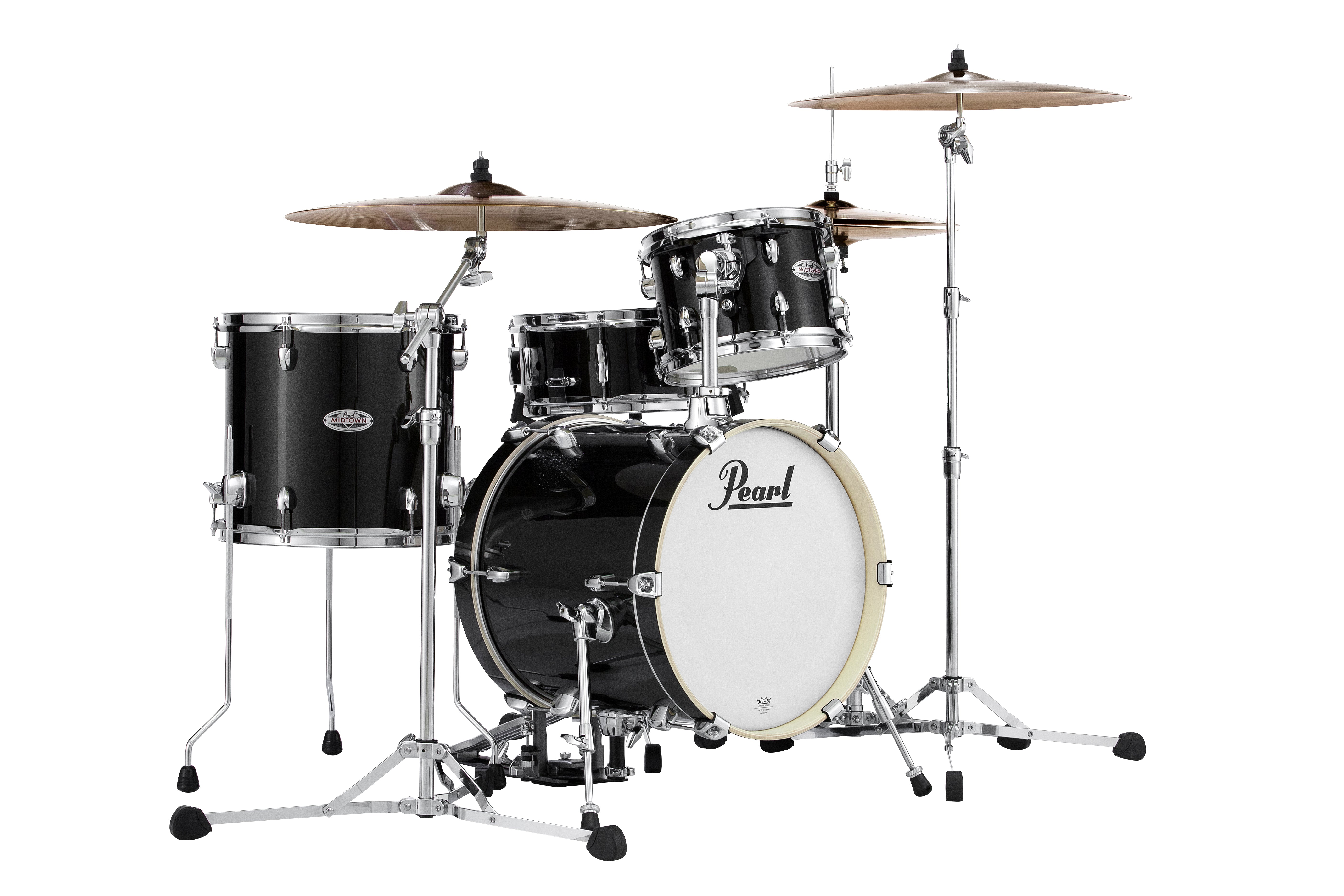 Pearl Midtown Series 4-pc. Shell Pack BLACK GOLD SPARKLE