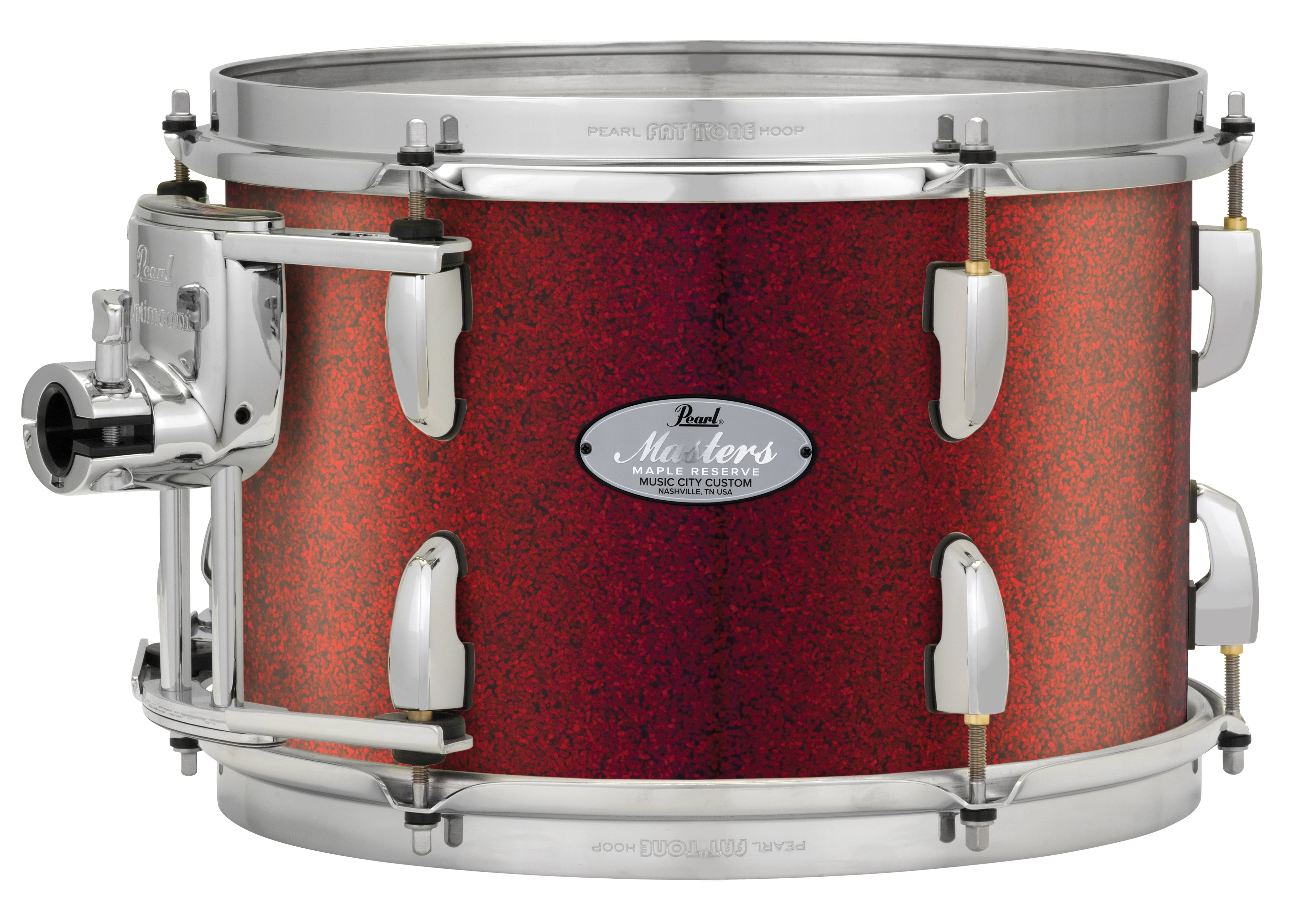 Pearl Music City Custom 10"x10" Masters Maple Reserve Series Tom w/optimount RED GLASS MRV1010T/C407