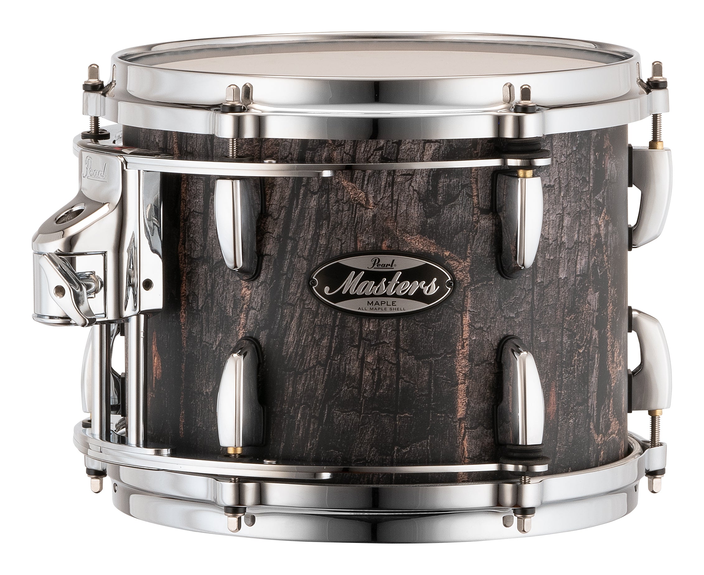 Pearl Masters Maple 10"x8" Tom - R2 Air Tom Suspension System w/GyroLock-L Bracket  SATIN CHARRED OAK MM6C1008TL/C824