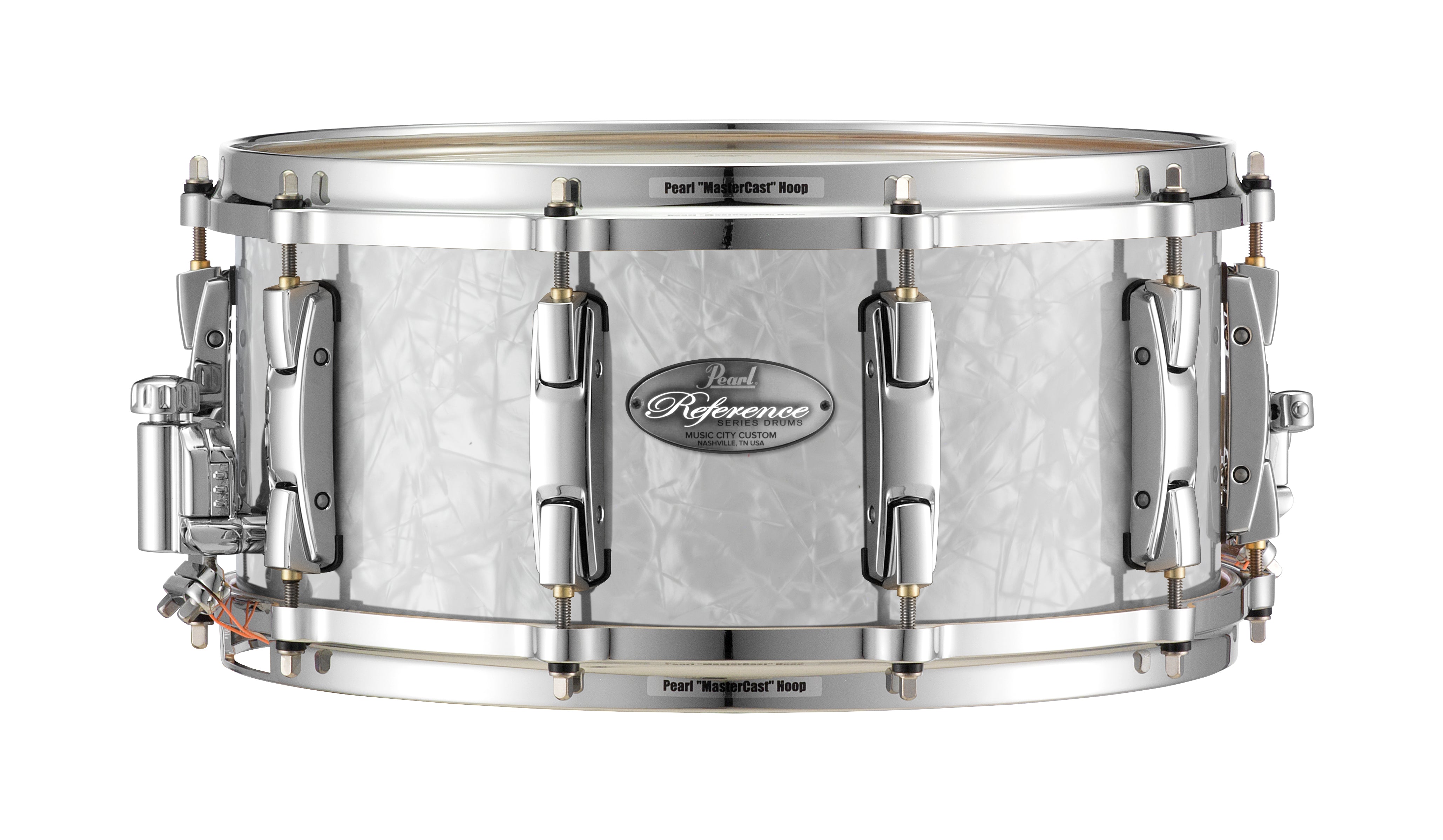 Pearl Music City Custom 13"x6.5" Reference Series Snare WHITE MARINE PEARL RF1365S/C448