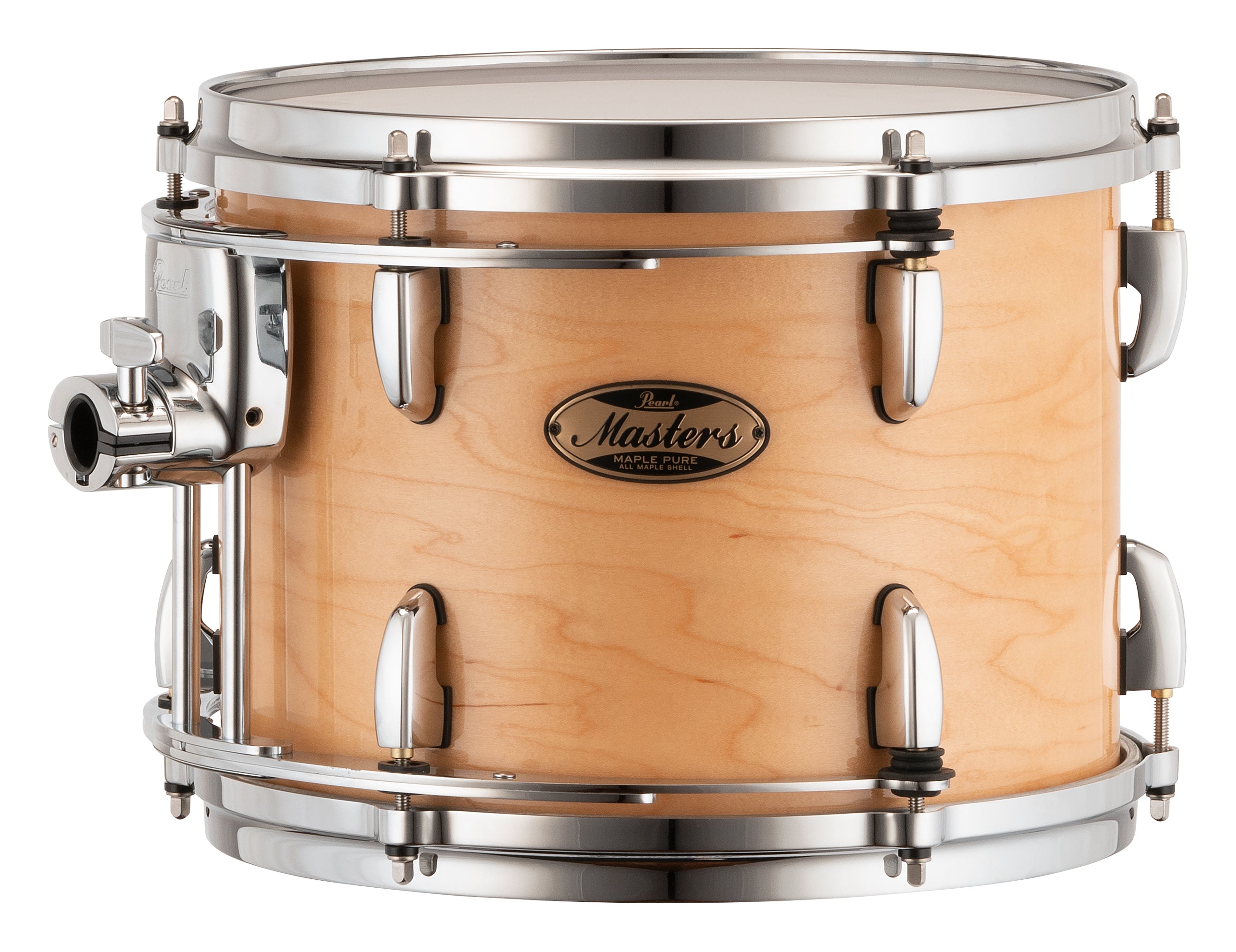 Pearl Masters Maple Pure 12"x9 Tom - R2 Air Tom Suspension System w/Standard Bracket NATURAL MAPLE MP4P1209TS/C102