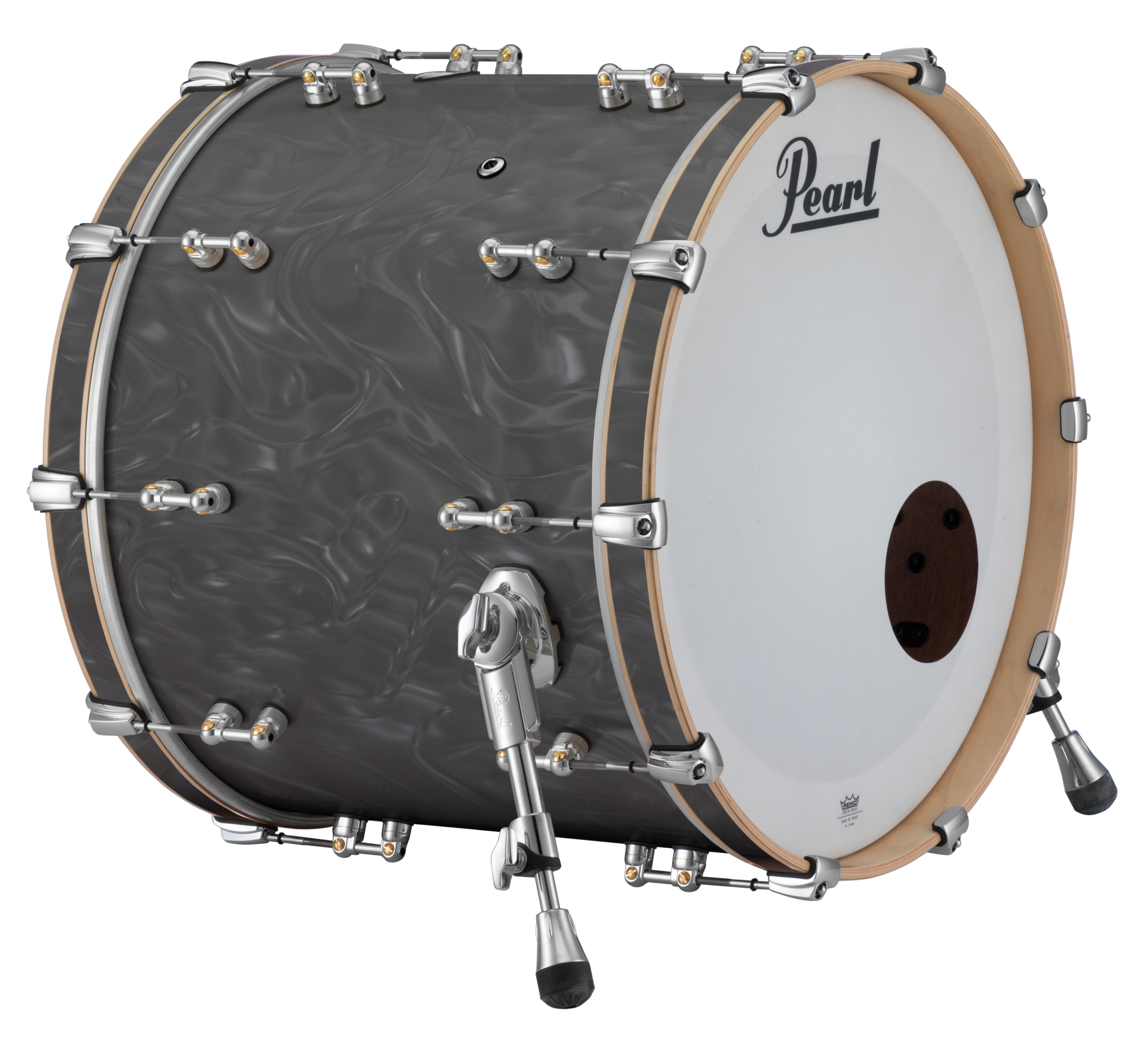 Pearl Music City Custom Reference Pure 20"x16" Bass Drum SHADOW GREY SATIN MOIRE RFP2016BX/C724