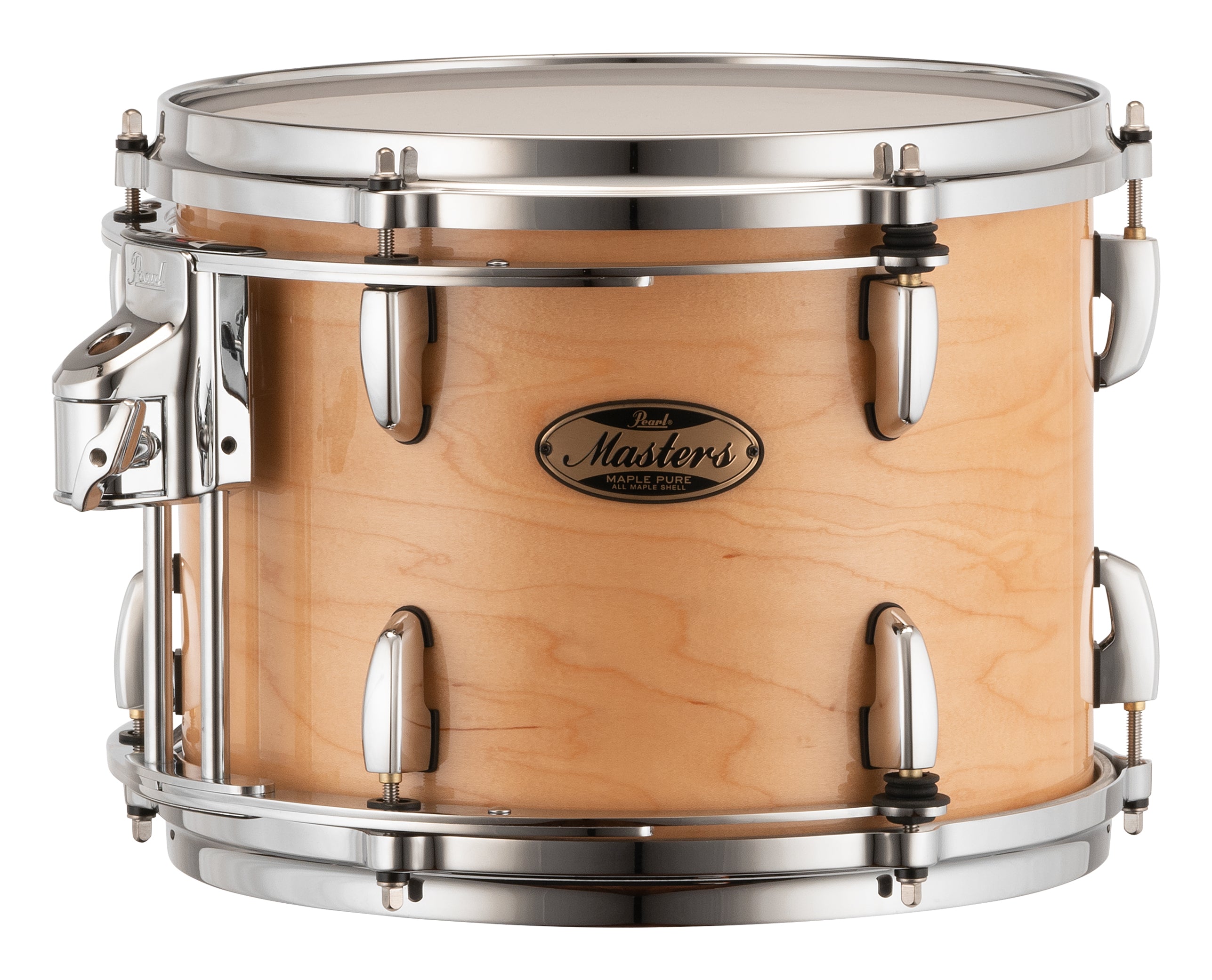 Pearl Masters Maple Pure 12"x9 Tom - R2 Air Tom Suspension System w/GyroLock-L Bracket NATURAL MAPLE MP4P1209TL/C102