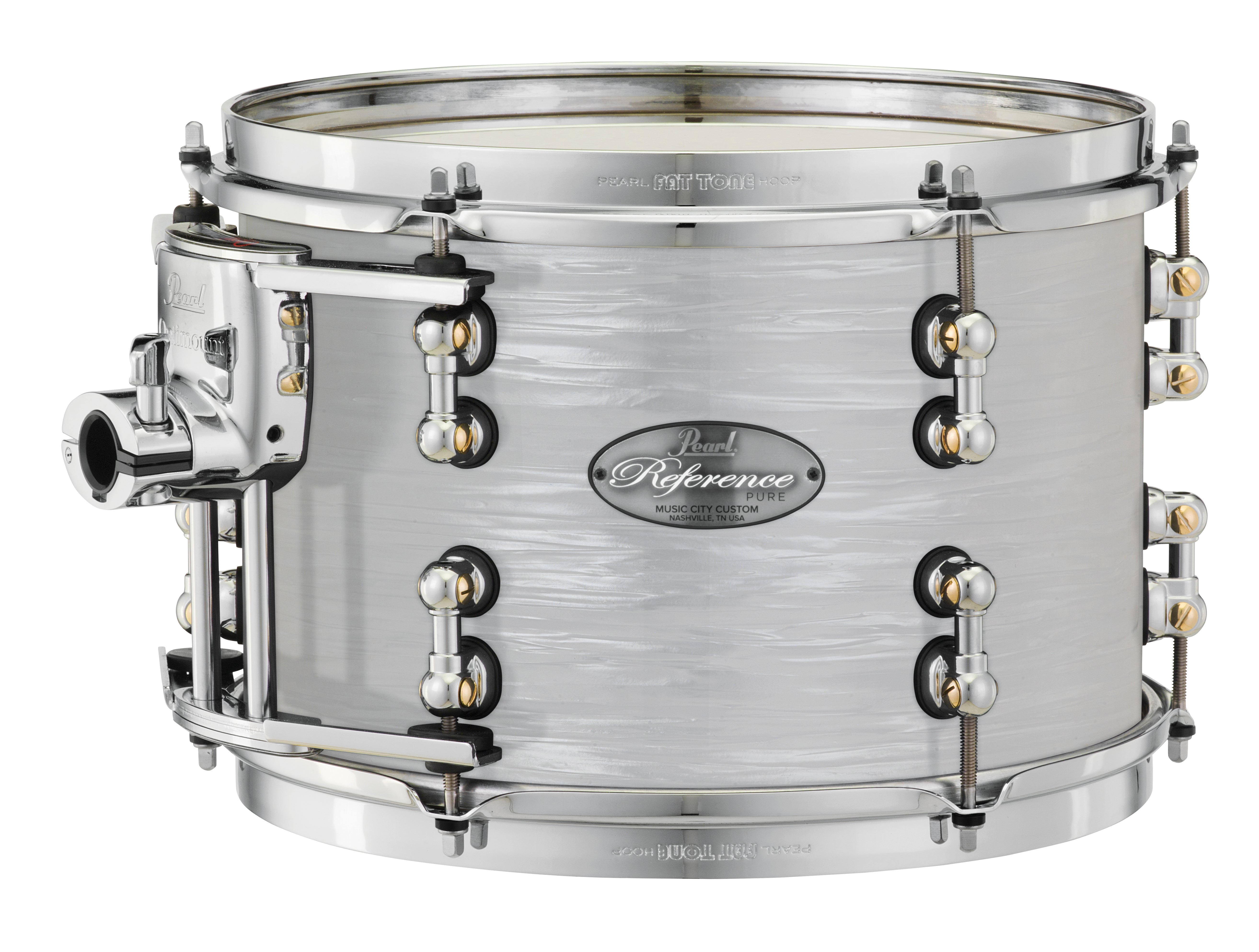 Pearl Music City Custom Reference Pure 22"x20" Bass Drum, #449 Classic Silver Sparkle PEARL WHITE OYSTER RFP2220BX/C452