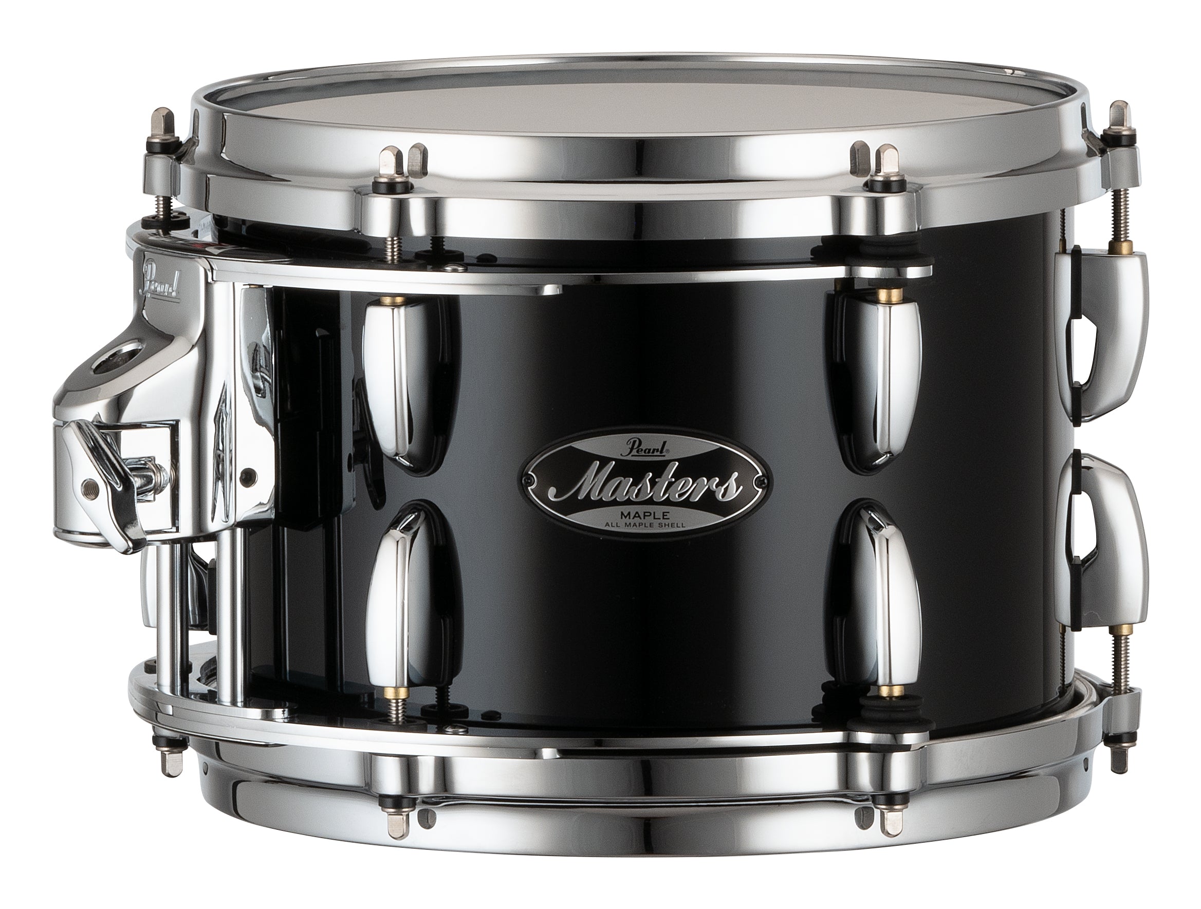 Pearl Masters Maple 10"x7" Tom - R2 Air Tom Suspension System w/GyroLock-L Bracket PIANO BLACK MM6P1007TL/C103