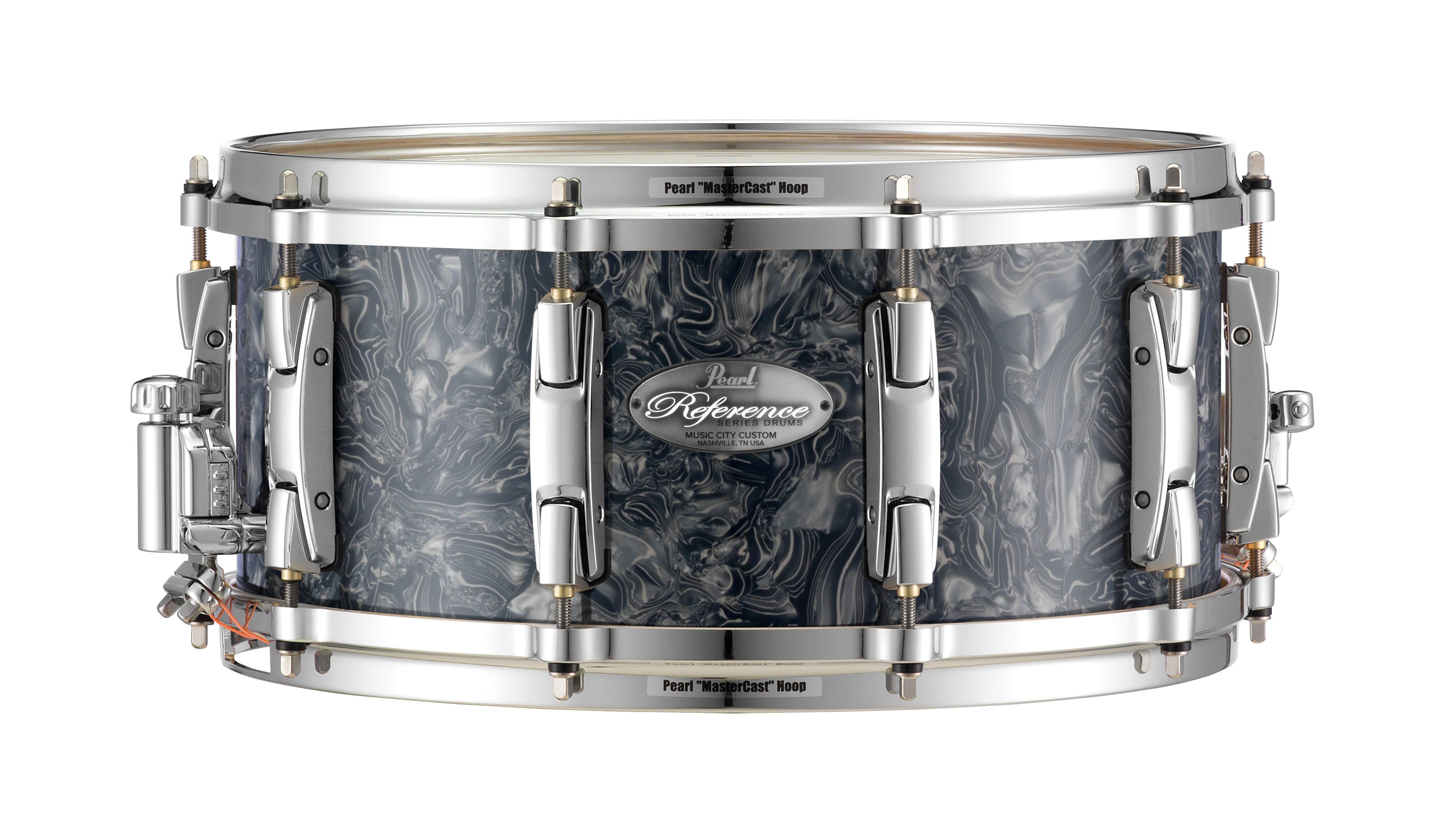 Pearl Music City Custom 13"x6.5" Reference Series Snare PEWTER ABALONE RF1365S/C417