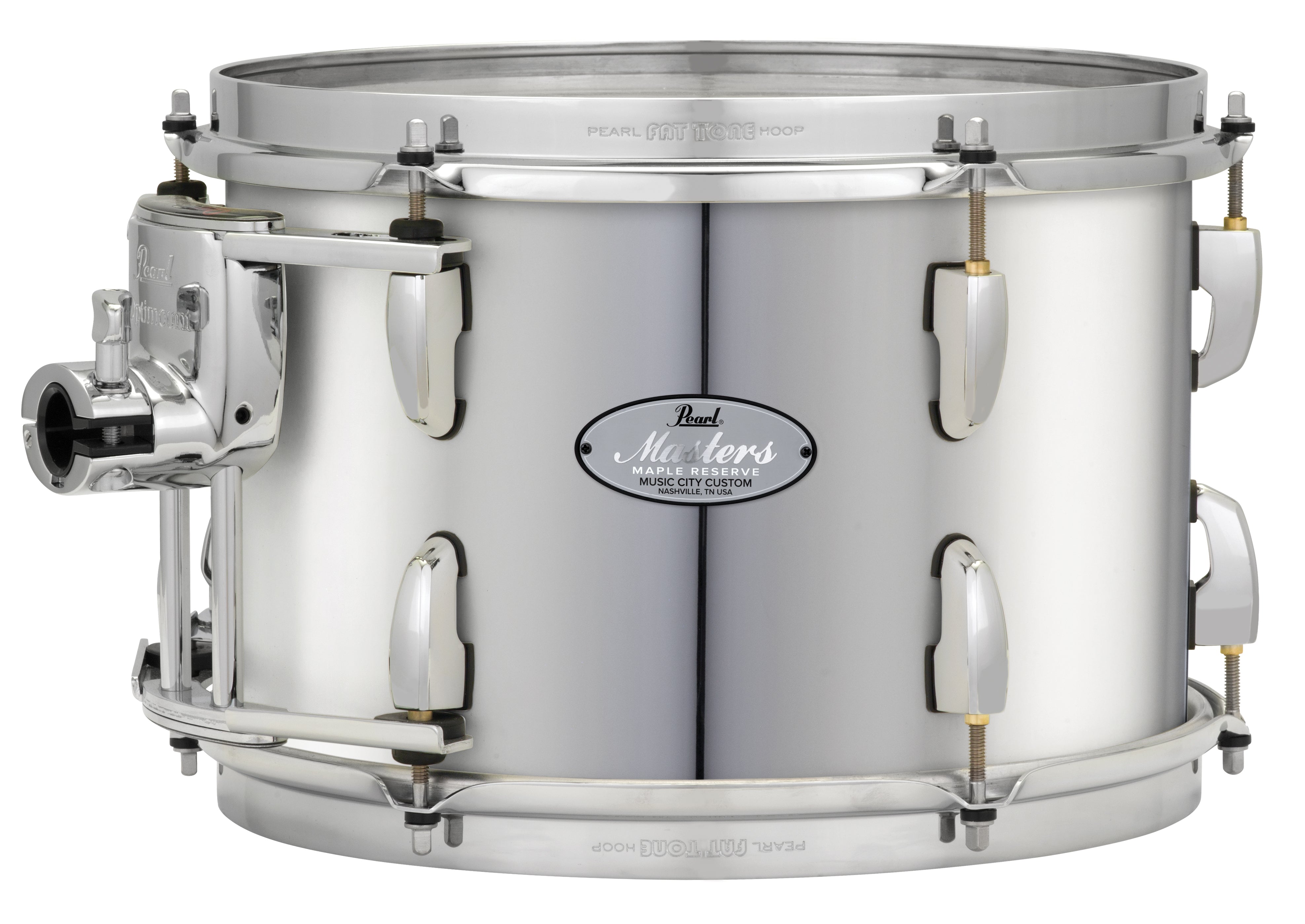 Pearl Music City Custom 8"x7" Masters Maple Reserve Series Tom w/optimount MIRROR CHROME MRV0807T/C426
