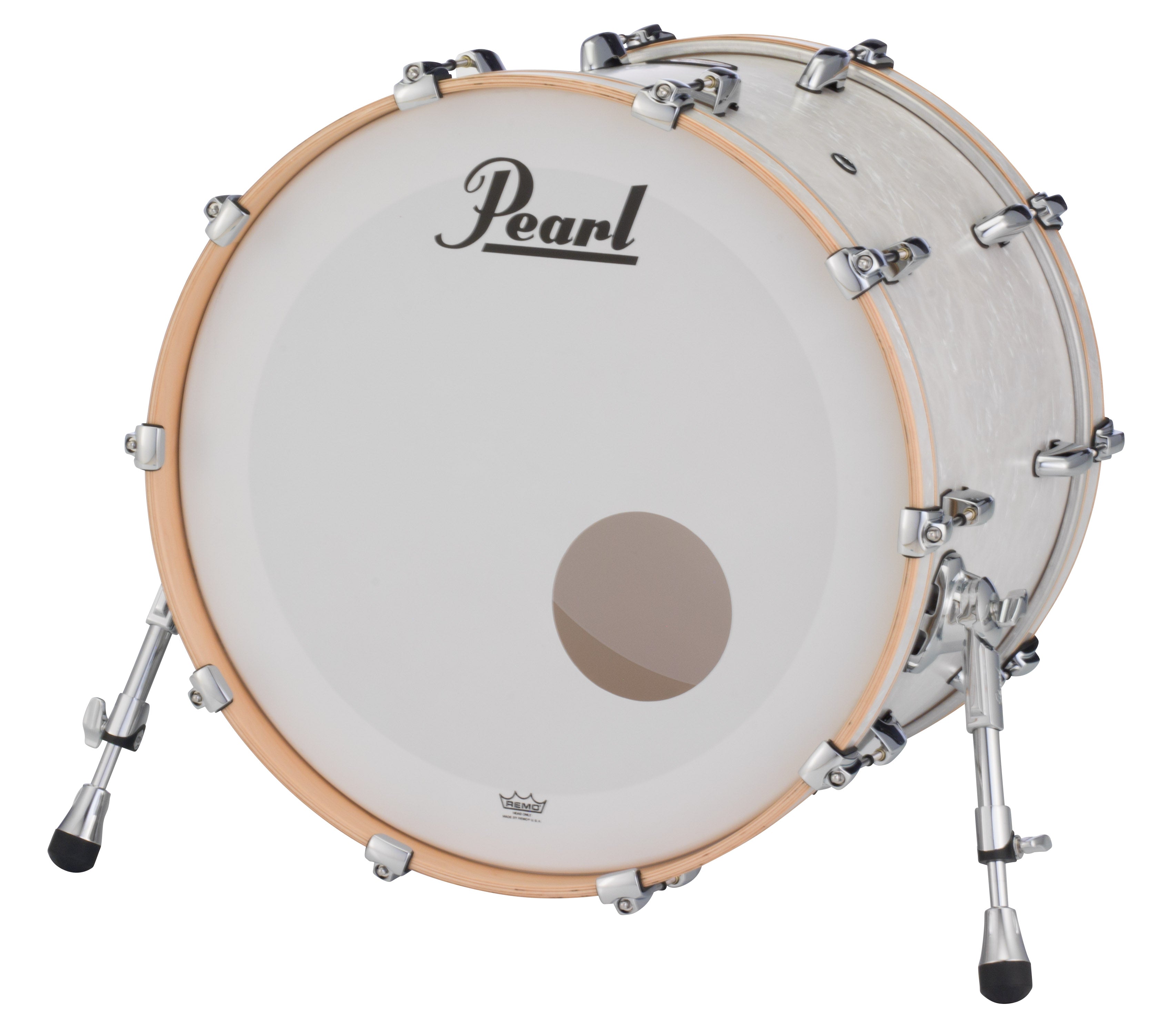 Pearl Music City Custom Masters Maple/Gum 22"x16" Bass Drum MATTE WHITE MARINE PEARL MMG2216BX/C422