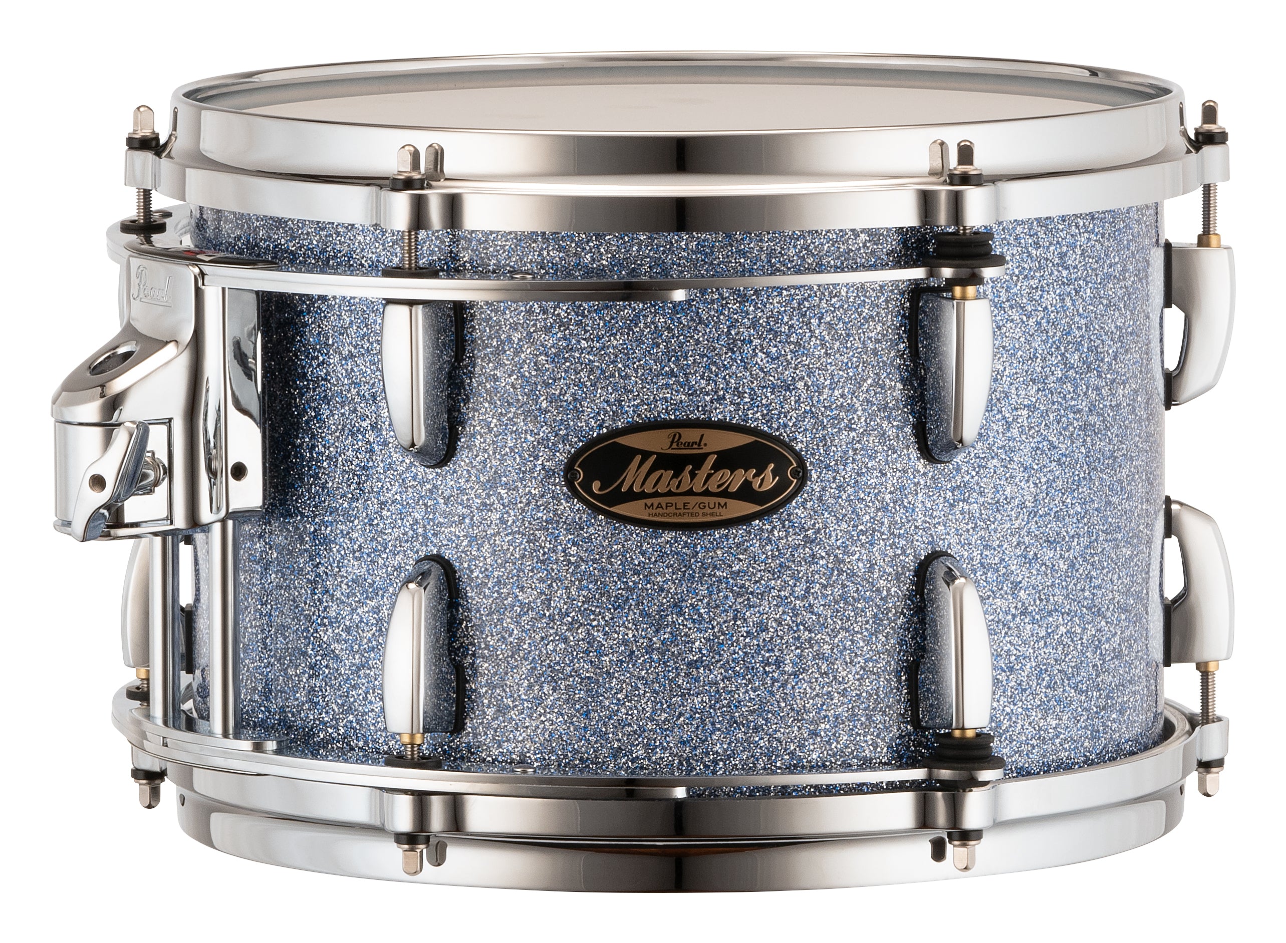 Pearl Masters Maple/Gum 12"x8" Tom - R2 Air Tom Suspension System w/GyroLock-L Bracket  CRYSTAL RAIN MMGC1208TL/C195