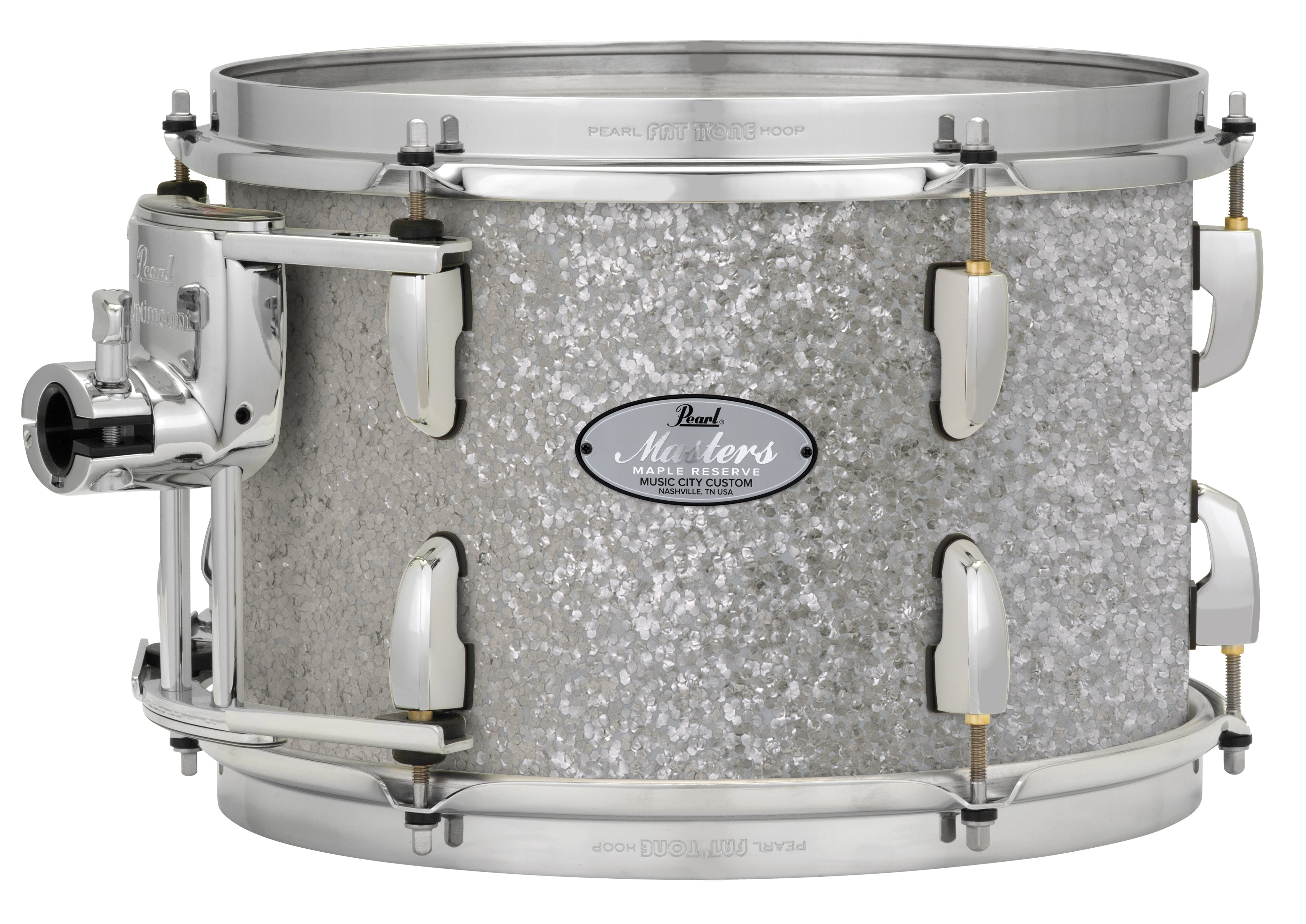Pearl Music City Custom 10"x10" Masters Maple Reserve Series Tom w/optimount CLASSIC SILVER SPARKLE MRV1010T/C449