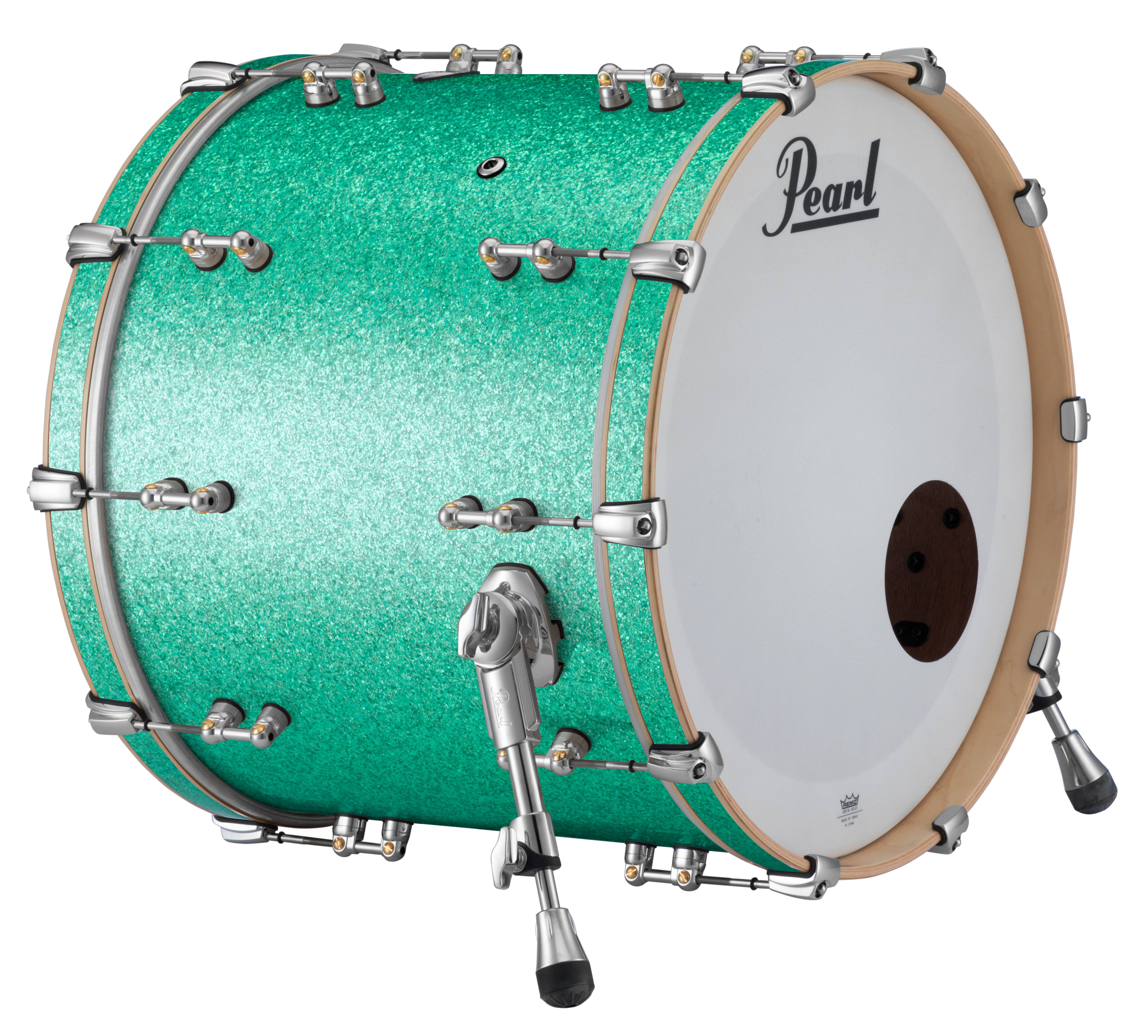 Pearl Music City Custom Reference Pure 20"x18" Bass Drum w/BB3 Mount TURQUOISE GLASS RFP2018BB/C413