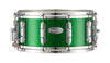 Pearl Music City Custom 20-ply Reference 14"x6.5" Snare Drum GREEN GLASS RF1465S/C446