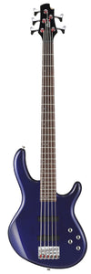 Cort ACTIONBASSVPLUSBM Action 5 String Bass Guitar. Blue Metallic
