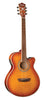 Washburn EA15 Festival Series Mini Jumbo Cutaway Acoustic Electric Guitar. Ice Tea Burst EA15ITB-A-U