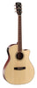 Cort GAMEDXOP Grand Regal Acoustic Electric Cutaway Guitar. Open Pore