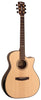 Cort GAPFBEVELNAT Grand Regal Acoustic Cutaway Guitar. Natural Glossy Arm Bevel