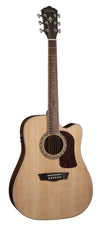 Washburn D10SCE Heritage 10 Series Natural Dreadnought Cutaway Acoustic Electric Guitar HD10SCE-O-U