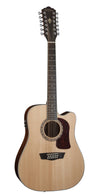Washburn D10SCE-12 Heritage 10 Series 12 String Dreadnought Cutaway Acoustic Electric Guitar HD10SCE12-O-U