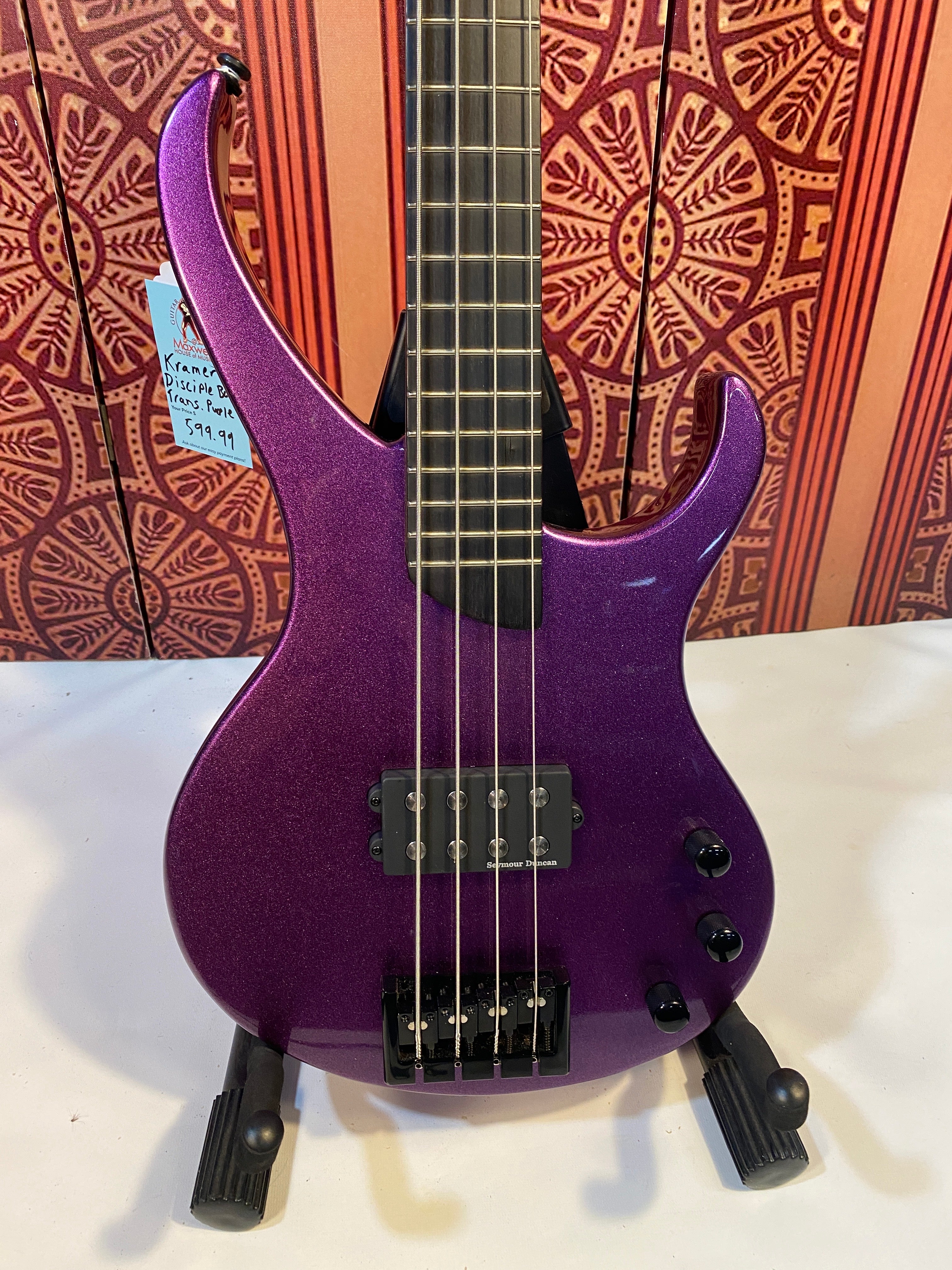 Kramer Desciple D-1 Thundercracker Purple Metallic Bass