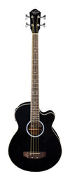Oscar Schmidt OB100B-A Acoustic Electric Bass. Black OB100B-A-U