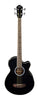 Oscar Schmidt OB100B-A Acoustic Electric Bass. Black OB100B-A-U