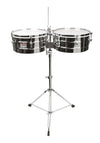 Rhythm Tech RT5345 Timbales Chrome with Stand RT5345-U
