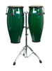 Rhythm Tech RT5505 Eclipse Conga Set with Stand. Green Finish RT5505-U