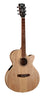 Cort SFXABOP SFX Series Acoustic Electric Cutaway Guitar. Open Pore Natural
