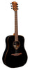 LAG T118D-BLK Tramontane Dreadnought Acoustic Guitar. Black T118D-BLK-U