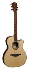 LAG T270ASCE Tramontane 270 Auditorium Slim Cutaway Acoustic Electric Guitar T270ASCE-U