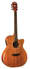 Washburn G55CE Comfort Deluxe 55 Series Grand Auditorium Cutaway Acoustic Electric Guitar. Koa WCG55CE-O-U