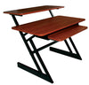 Quik Lok Z-250 BK/CY Triple Shelf Workstation w/ Cherry Wood Tops Z-250-BKCY-U