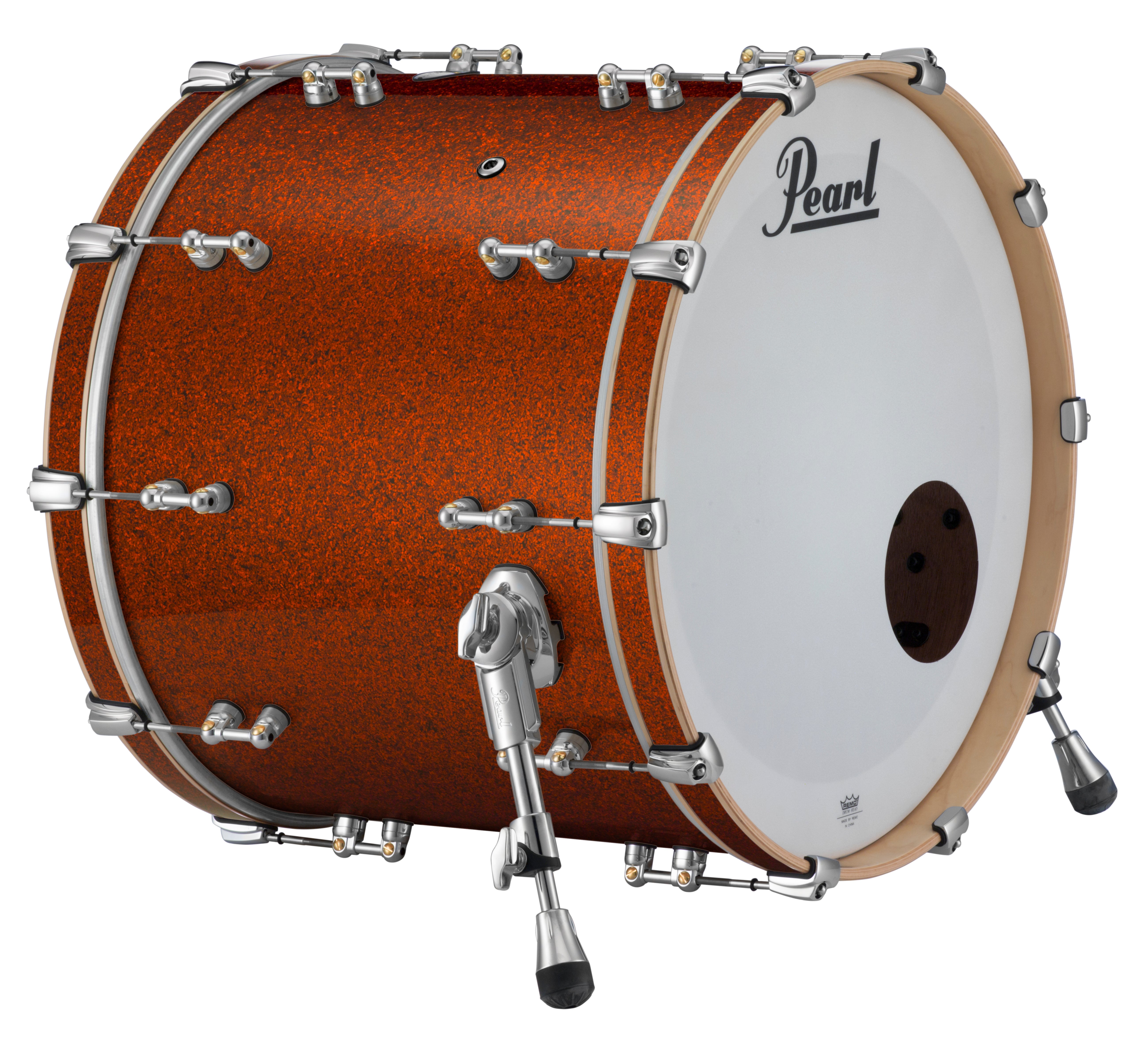 Pearl Music City Custom Reference Pure 26"x18" Bass Drum w/BB3 Mount BURNT ORANGE GLASS RFP2618BB/C447