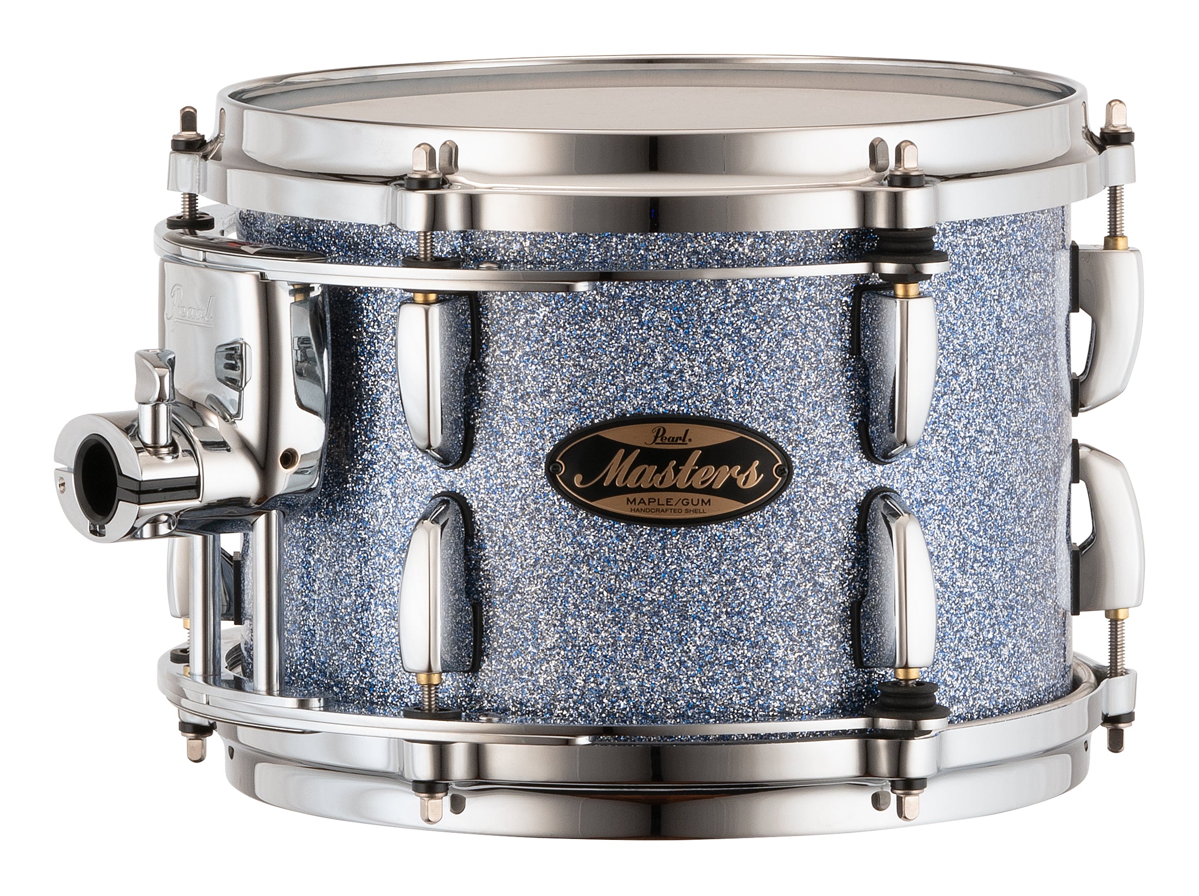 Pearl Masters Maple/Gum 10"x7" Tom - R2 Air Tom Suspension System w/Standard Bracket  CRYSTAL RAIN MMGC1007TS/C195