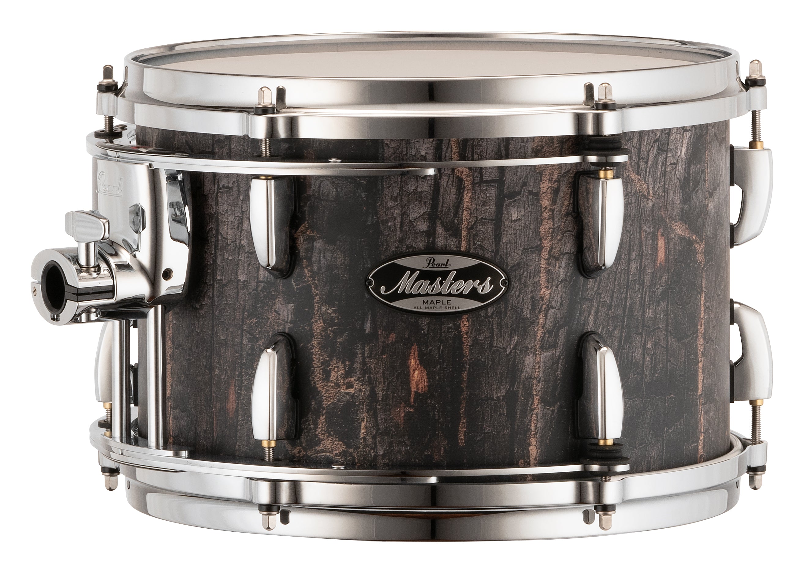 Pearl Masters Maple 12"x8" Tom - R2 Air Tom Suspension System w/Standard Bracket #824 SATIN CHARRED OAK MM6C1208TS/C824