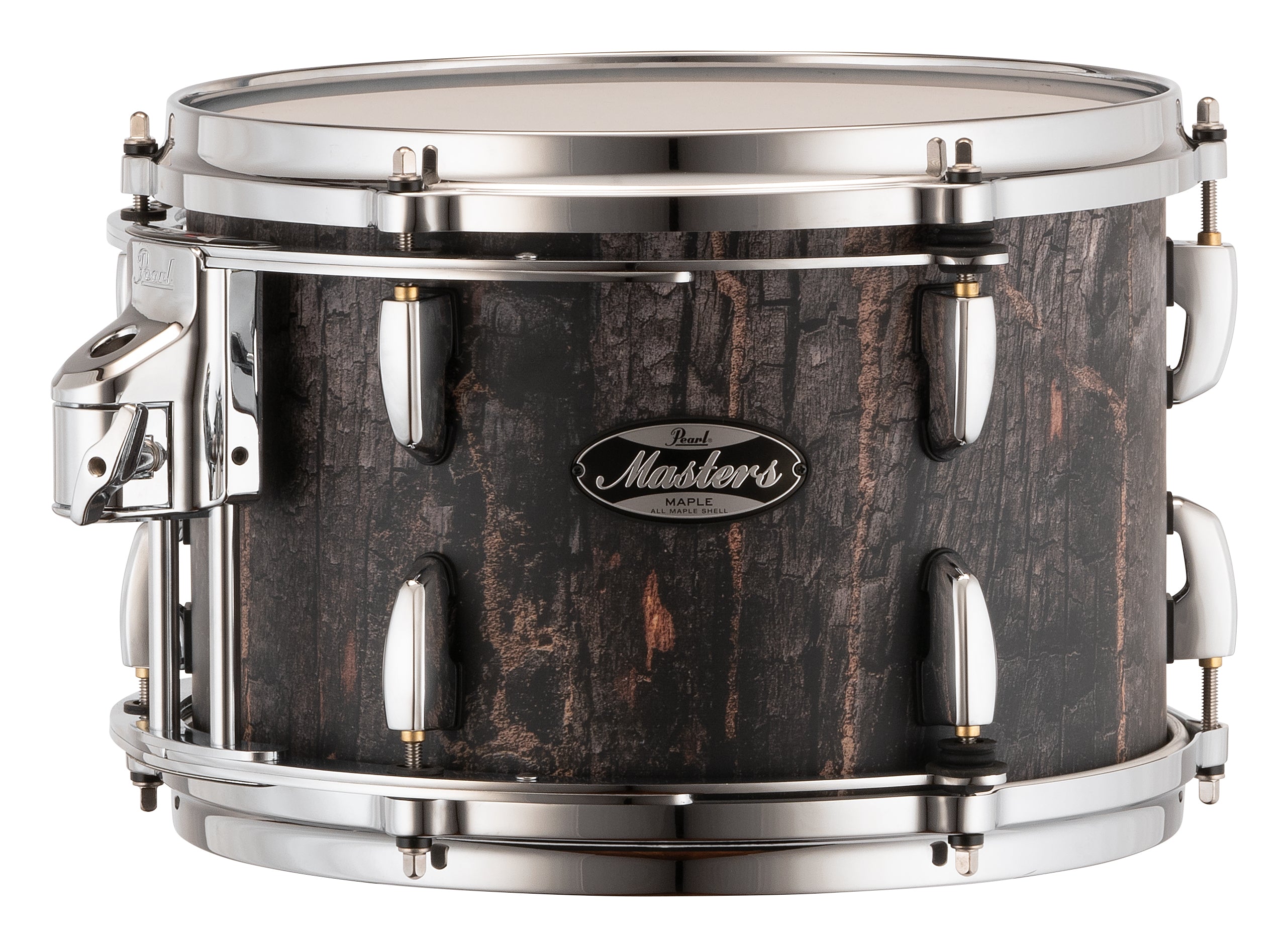 Pearl Masters Maple 12"x8" Tom - R2 Air Tom Suspension System w/GyroLock-L Bracket  SATIN CHARRED OAK MM6C1208TL/C824