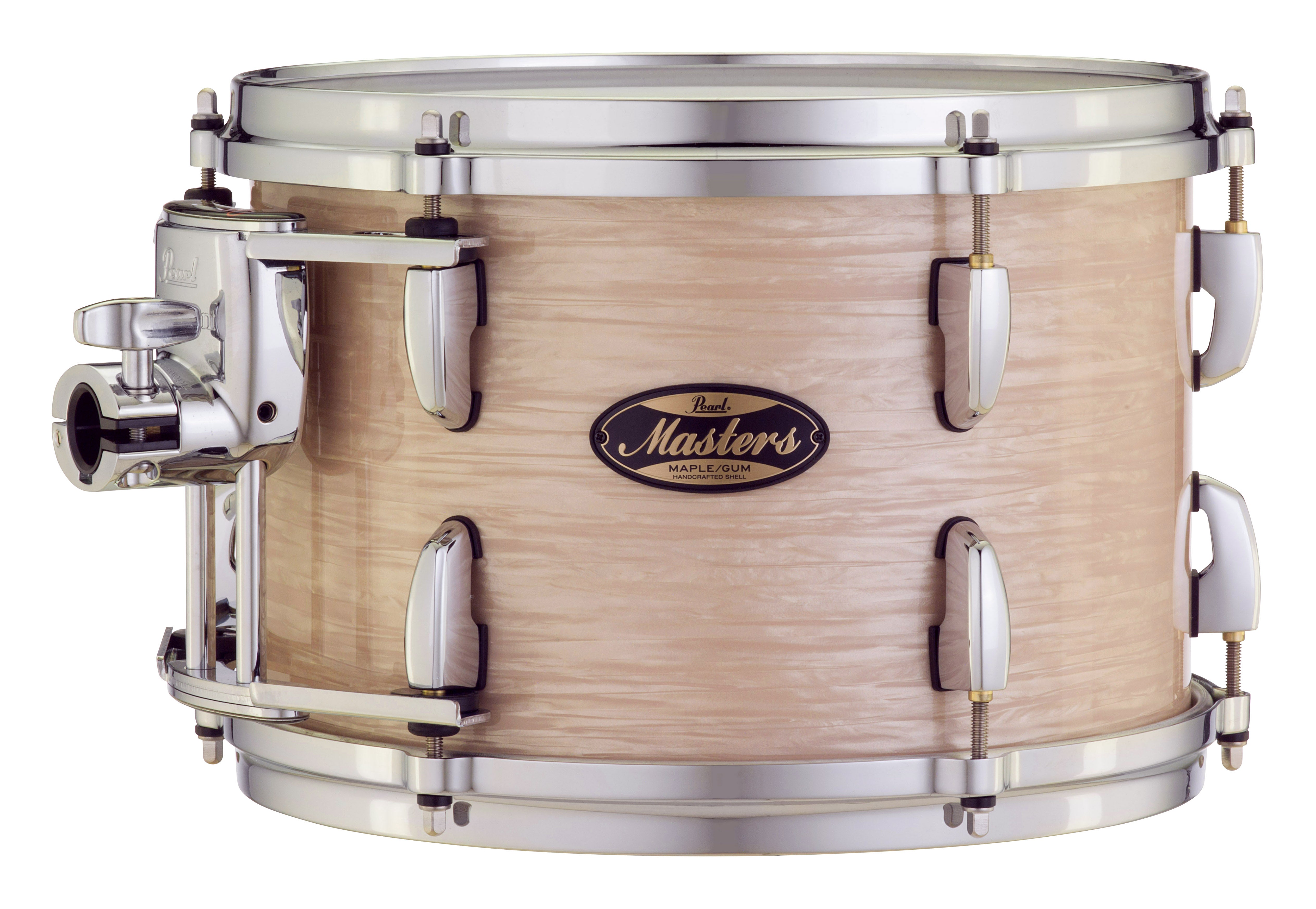 Pearl Music City Custom 12"x8" Masters Maple/Gum Series Tom w/OptiMount PLATINUM GOLD OYSTER MMG1208T/C453