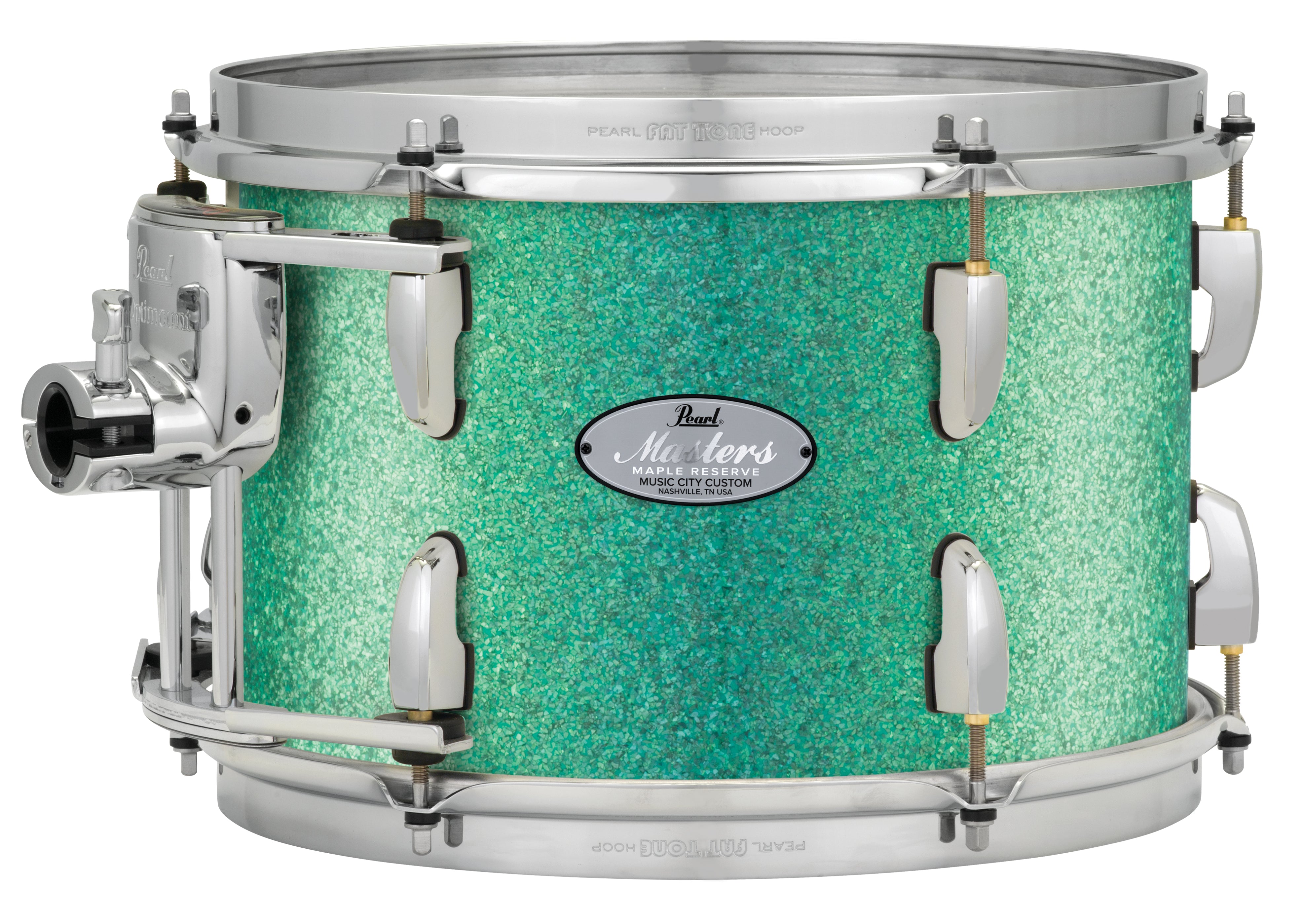 Pearl Music City Custom 10"x8" Masters Maple Reserve Series Tom w/optimount TURQUOISE GLASS MRV1008T/C413