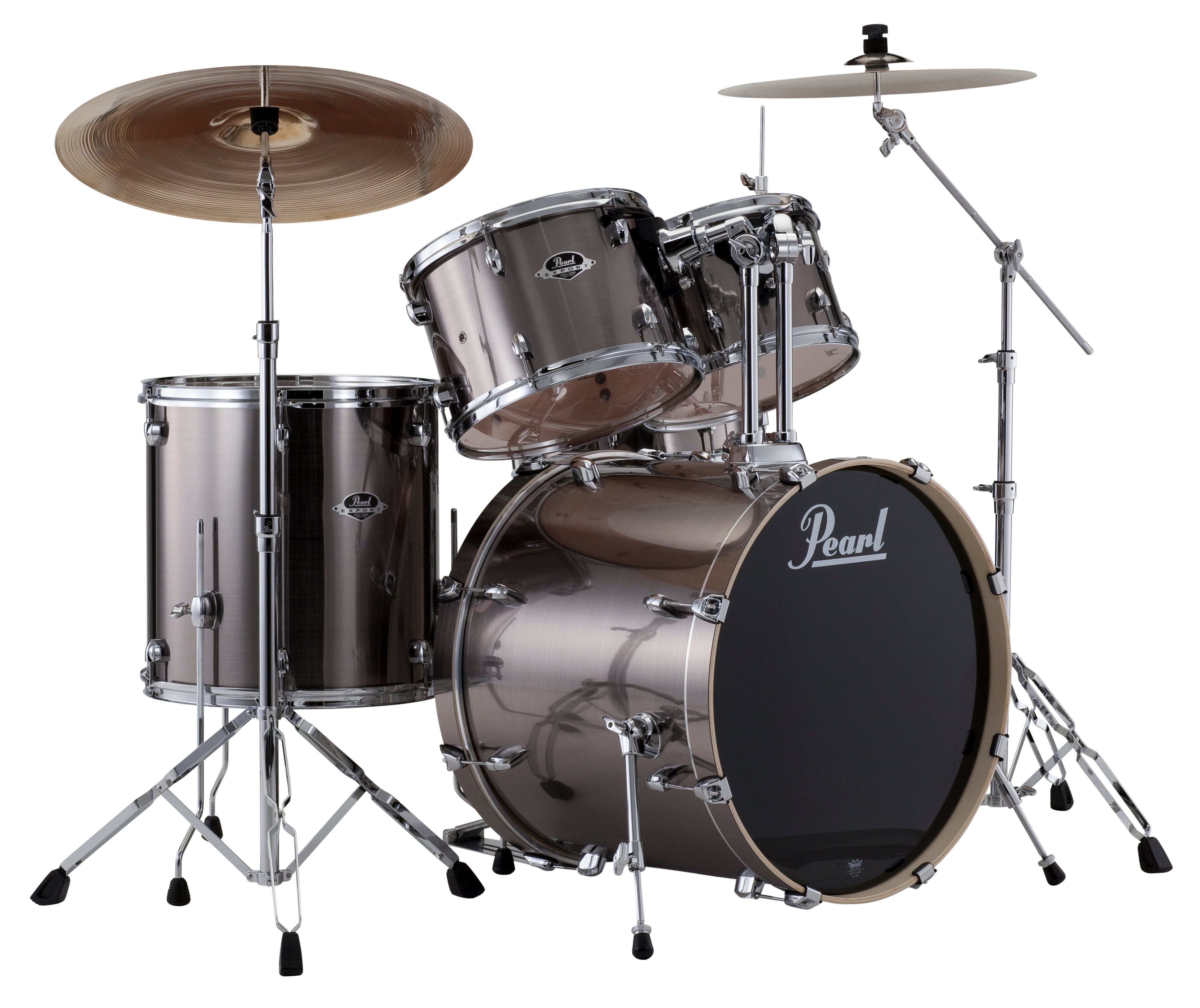 Pearl Export 5-pc. Drum Set w/830-Series Hardware Pack SMOKEY CHROME EXX725/C21