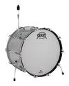 Pearl PRESIDENT SERIES DELUXE 24X14 BASS DRUM, #450 SILVER SPARKLE SILVER SPARKLE PSD2414BCX/C450