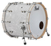 Pearl Music City Custom 24"x16" Reference Series Bass Drum w/o BB3 Mount WHITE SATIN MOIRE RF2416BX/C722