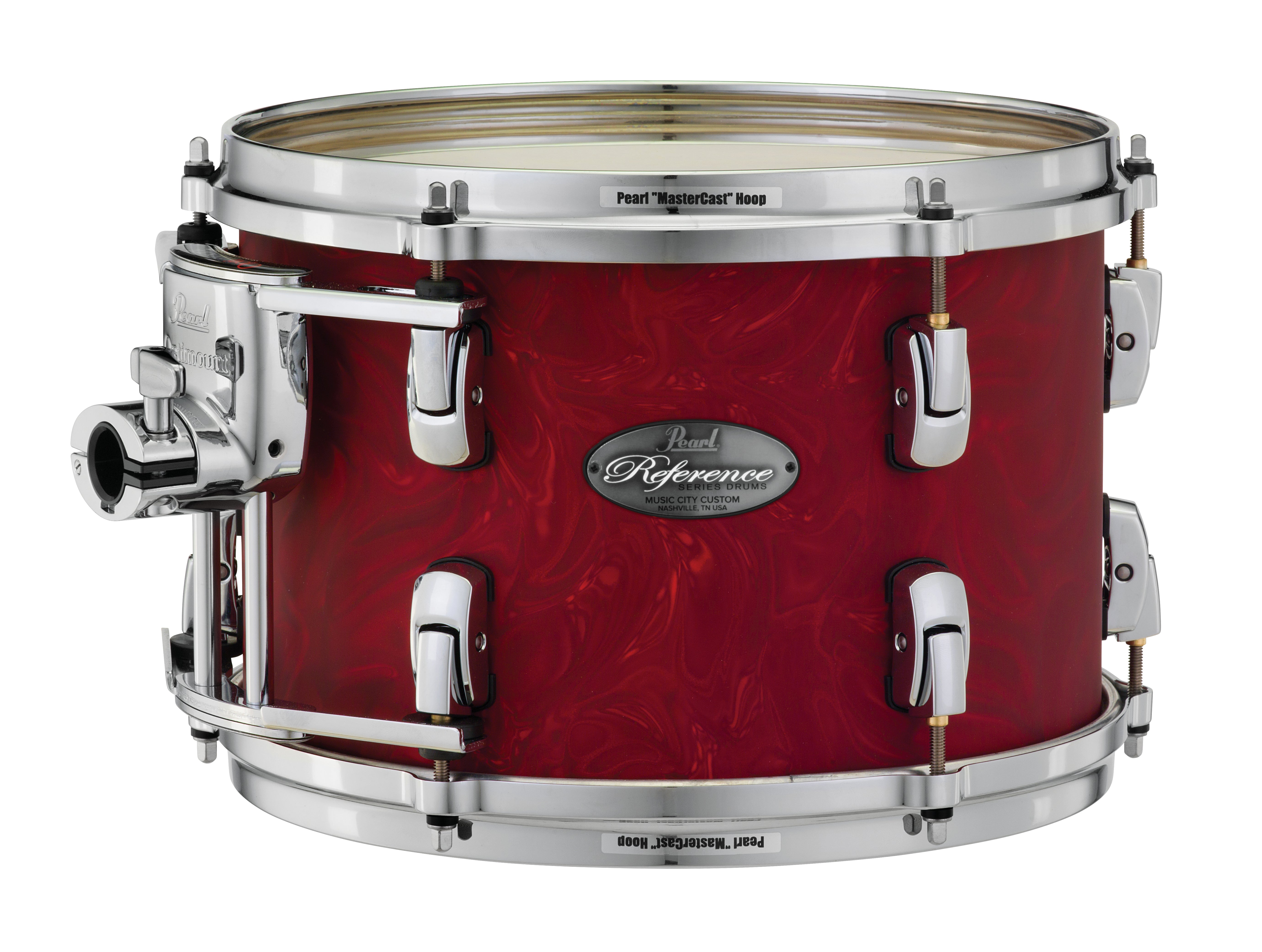 Pearl Music City Custom 13"x10" Reference Series Tom CRANBERRY SATIN SWIRL RF1310T/C720