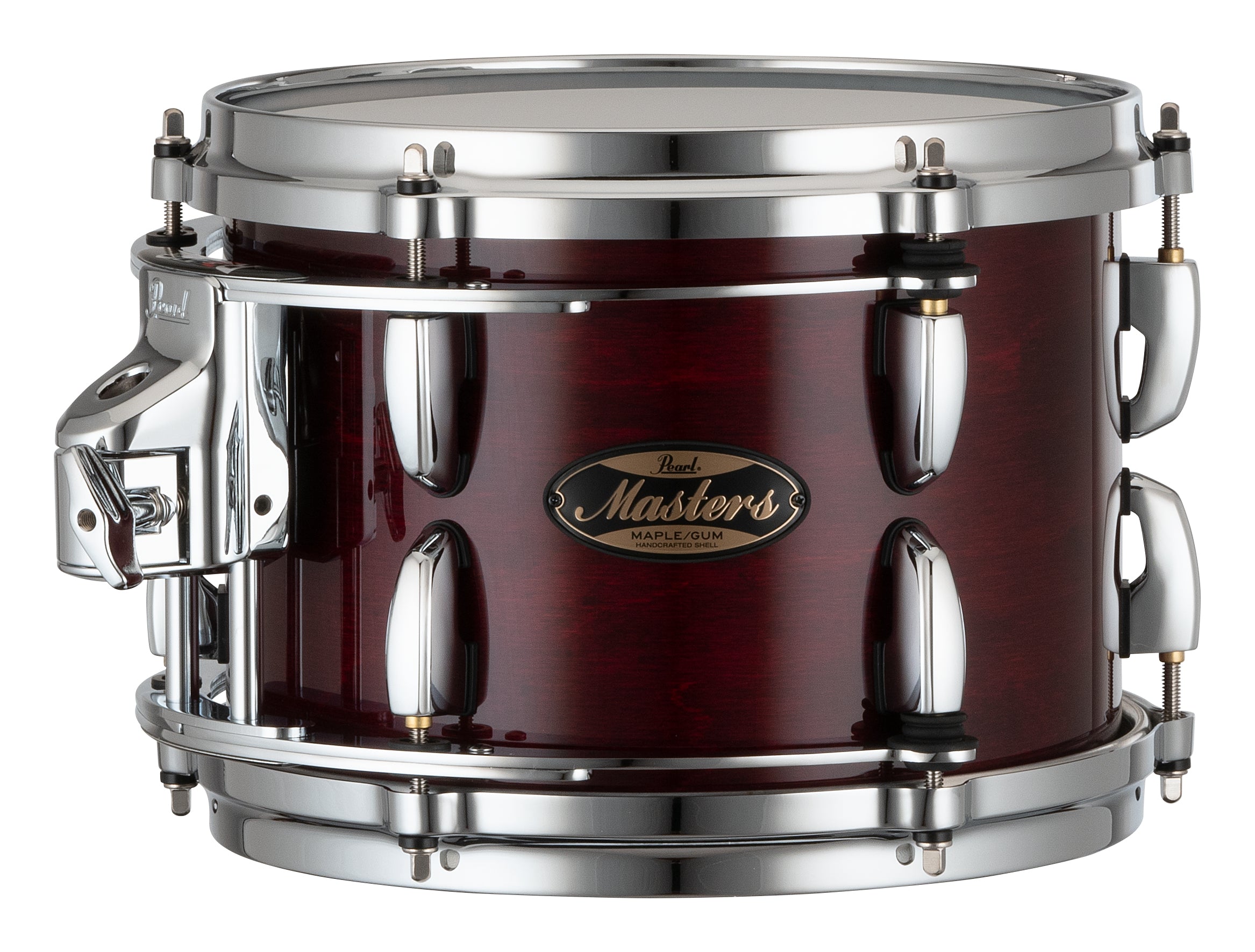 Pearl Masters Maple/Gum 10"x7" Tom - R2 Air Tom Suspension System w/GyroLock-L Bracket WINE RED LACQUER MMGP1007TL/C100